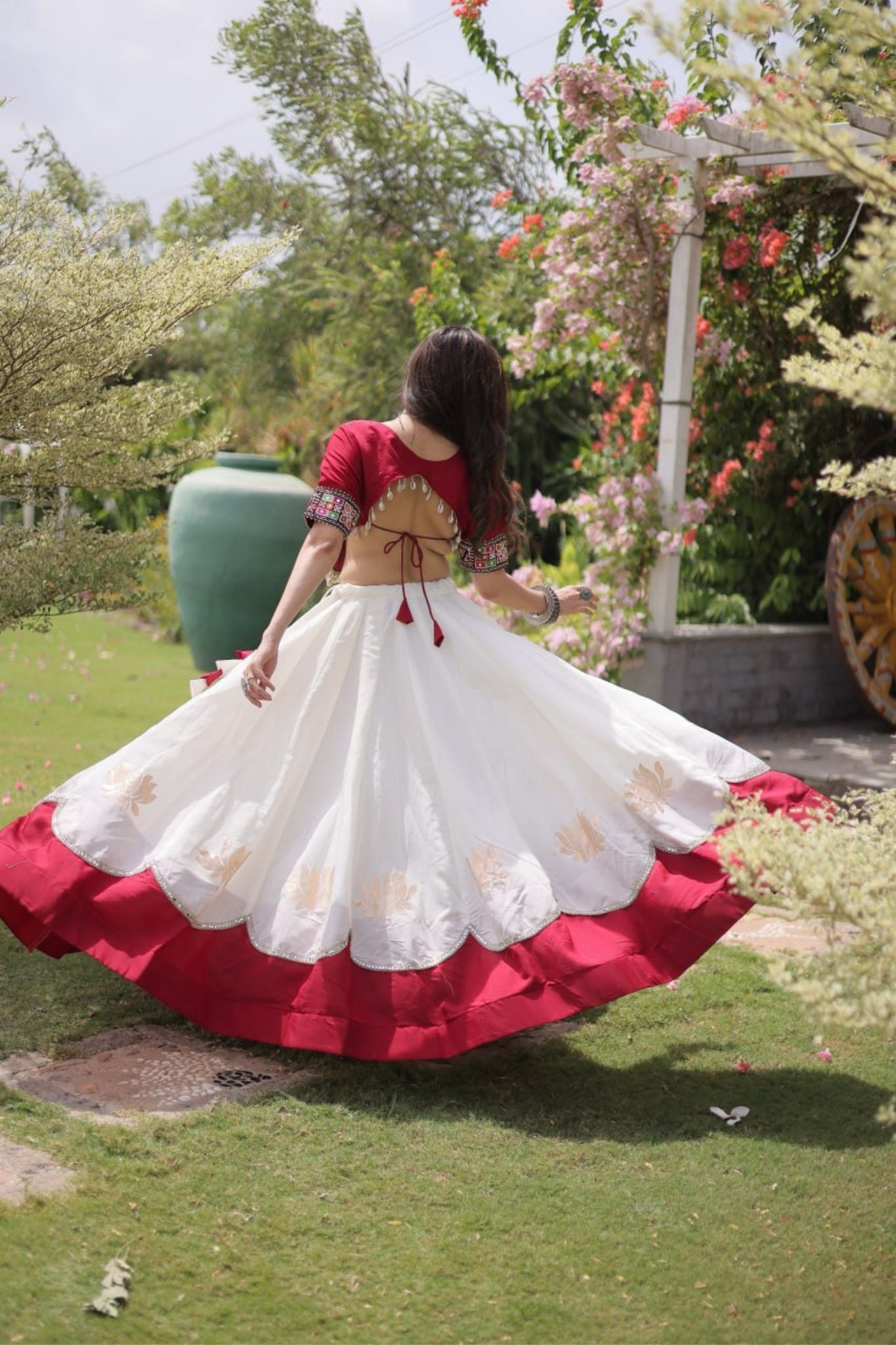 Raasrang Traditional Kutchi Work Lehenga Choli For Navratri