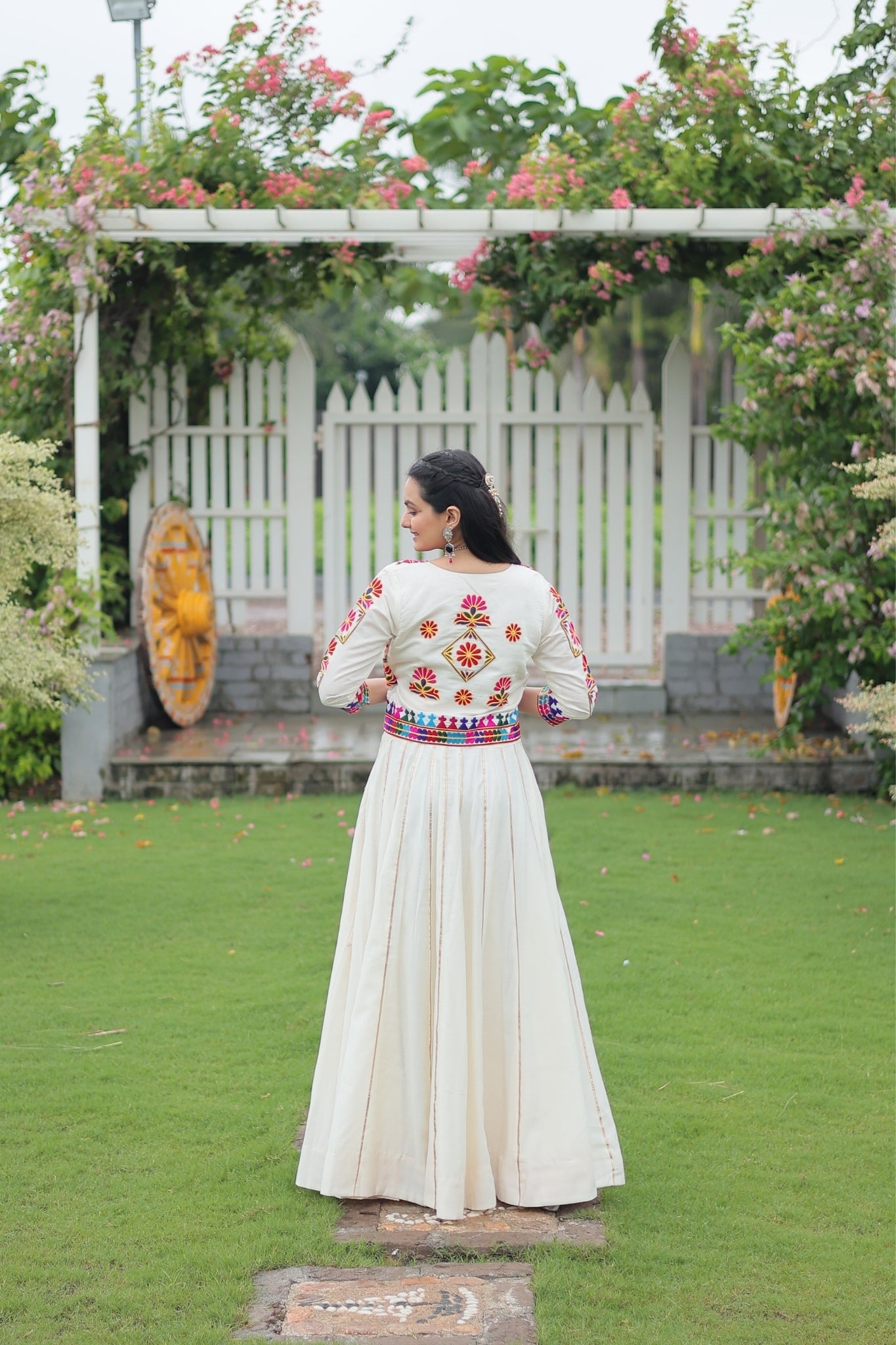 Kutchi Gamthi Embroidered Work Designer Navratri Lehenga Choli