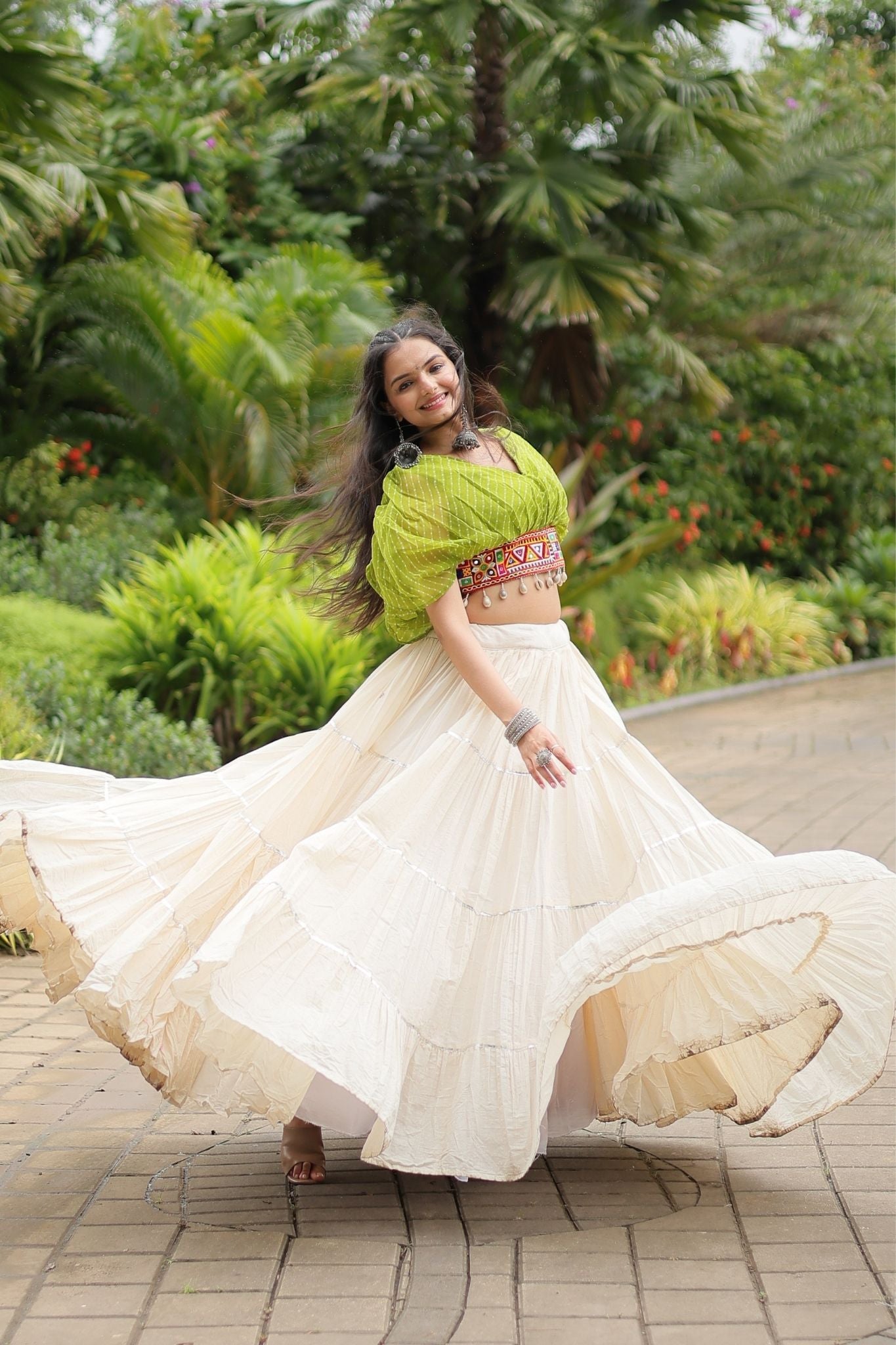 Standard Frill Design Navratri Lehenga Choli