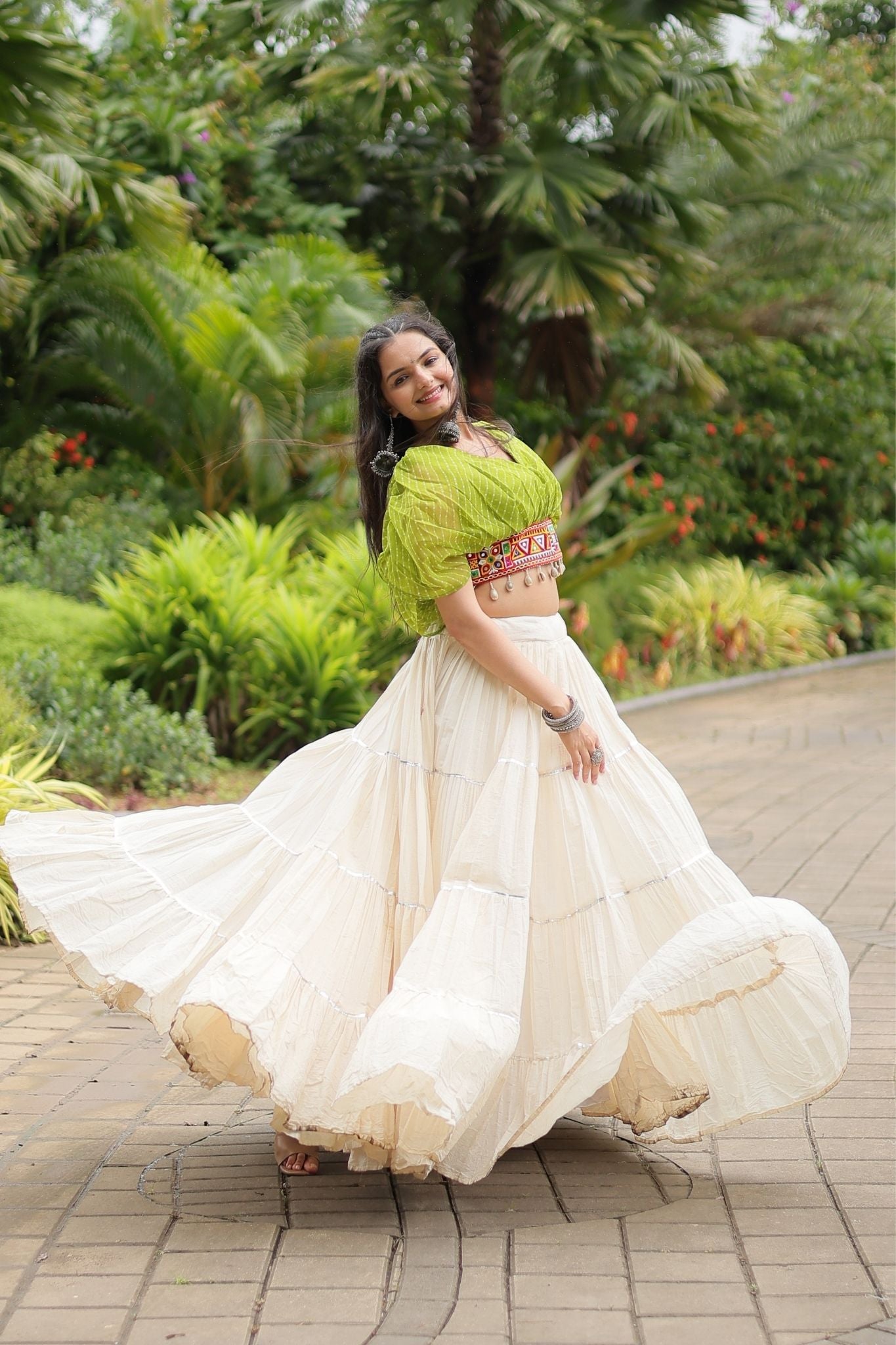 Standard Frill Design Navratri Lehenga Choli