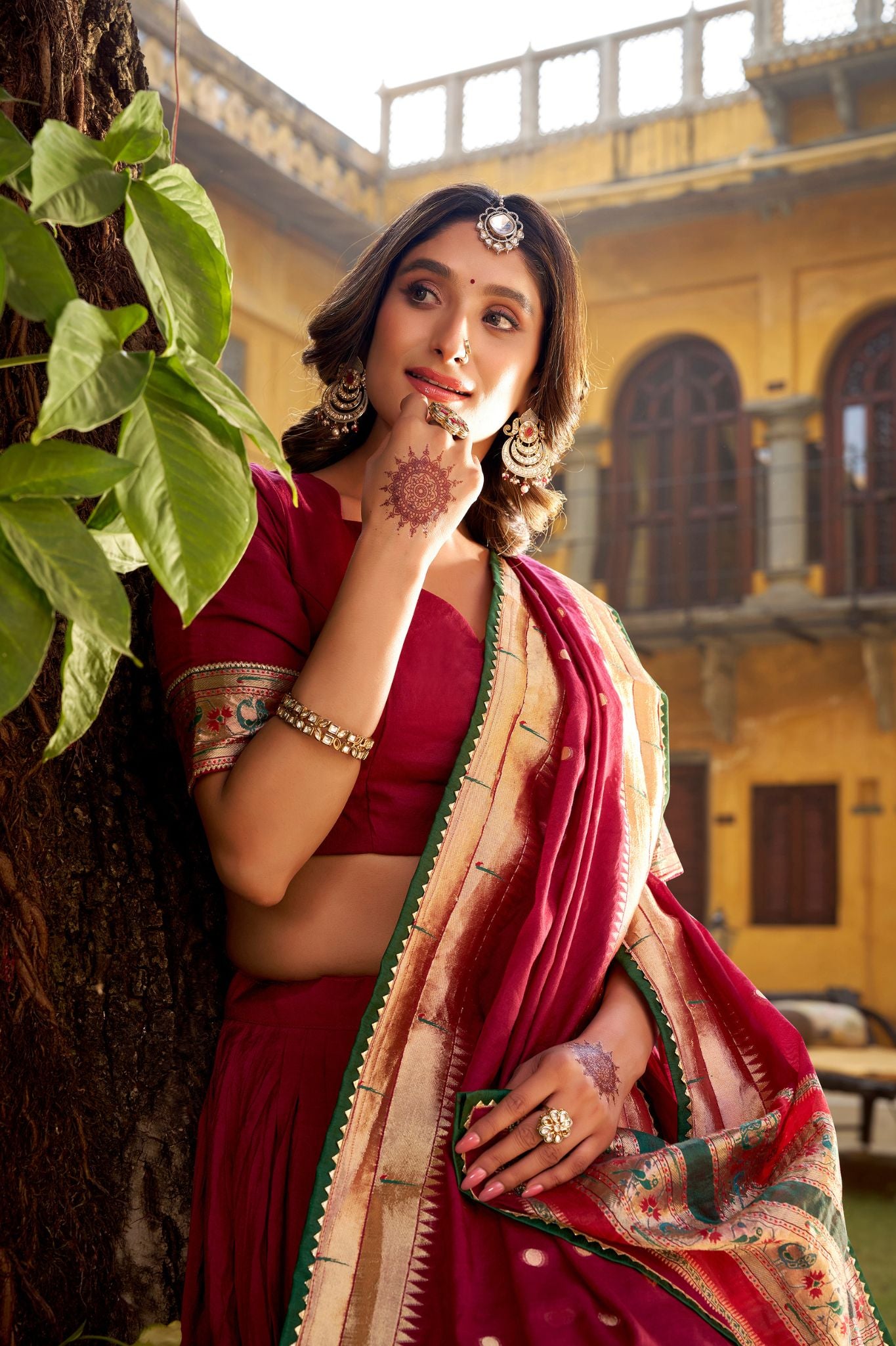 Ethereal Elegance Pure Chanderi Zari Woven Luxury Lehenga Set