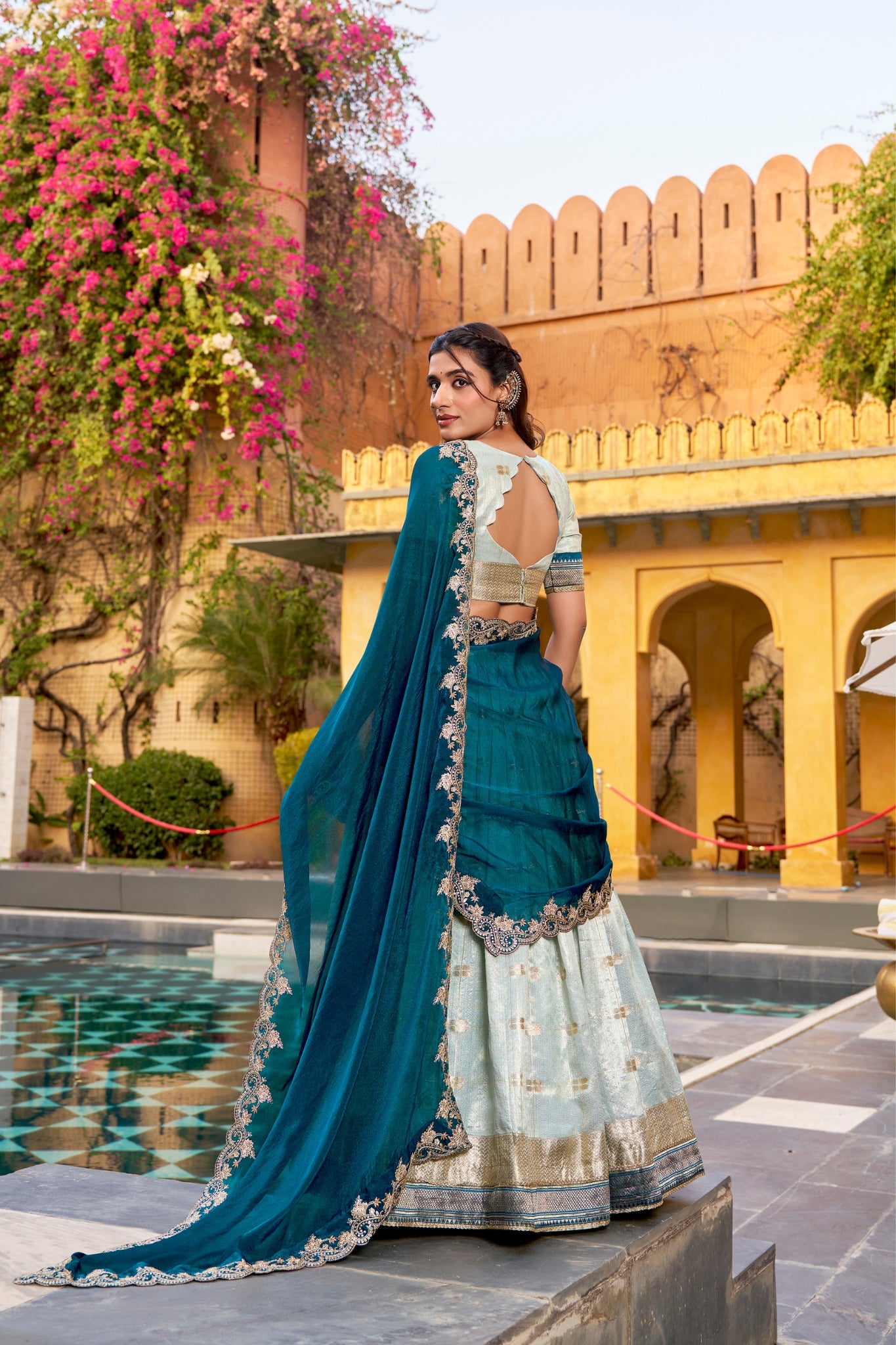 Royal Designer Wedding And Festive Wear Paithani Lehenga Choli Set For Women