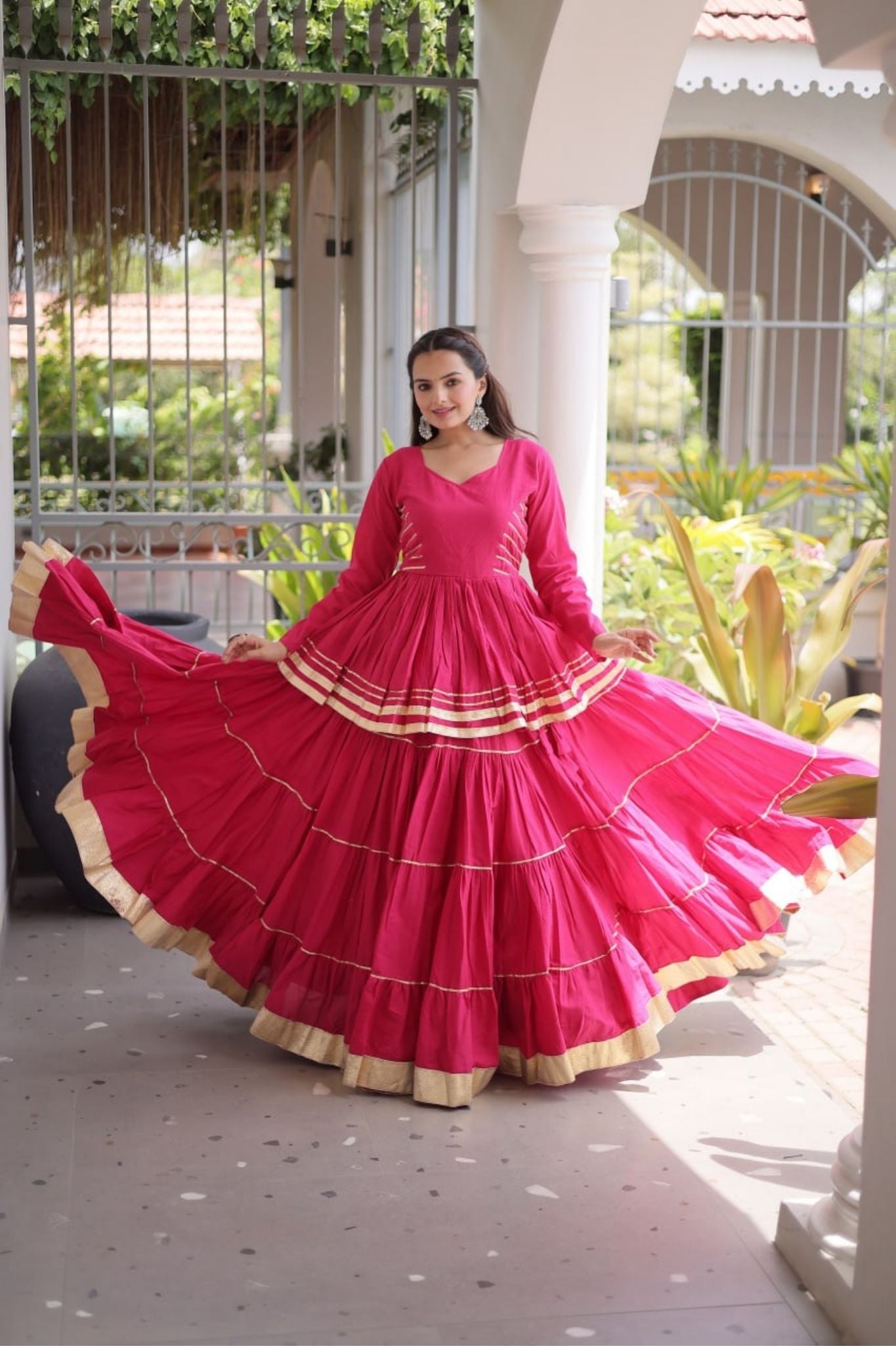 Raasrang Traditional Navratri Special Beautiful Cotton Lehenga Choli