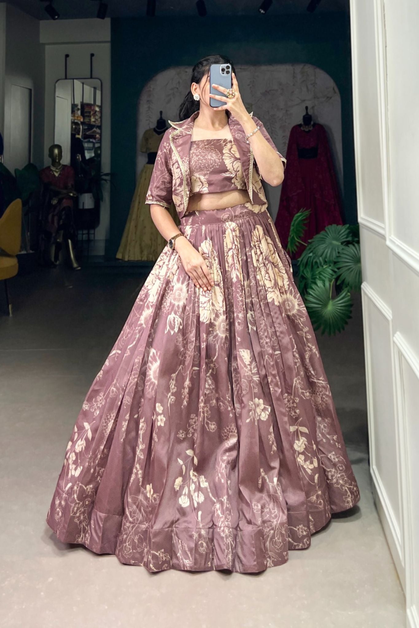 Floral Printed Stylish Designer Lehenga choli