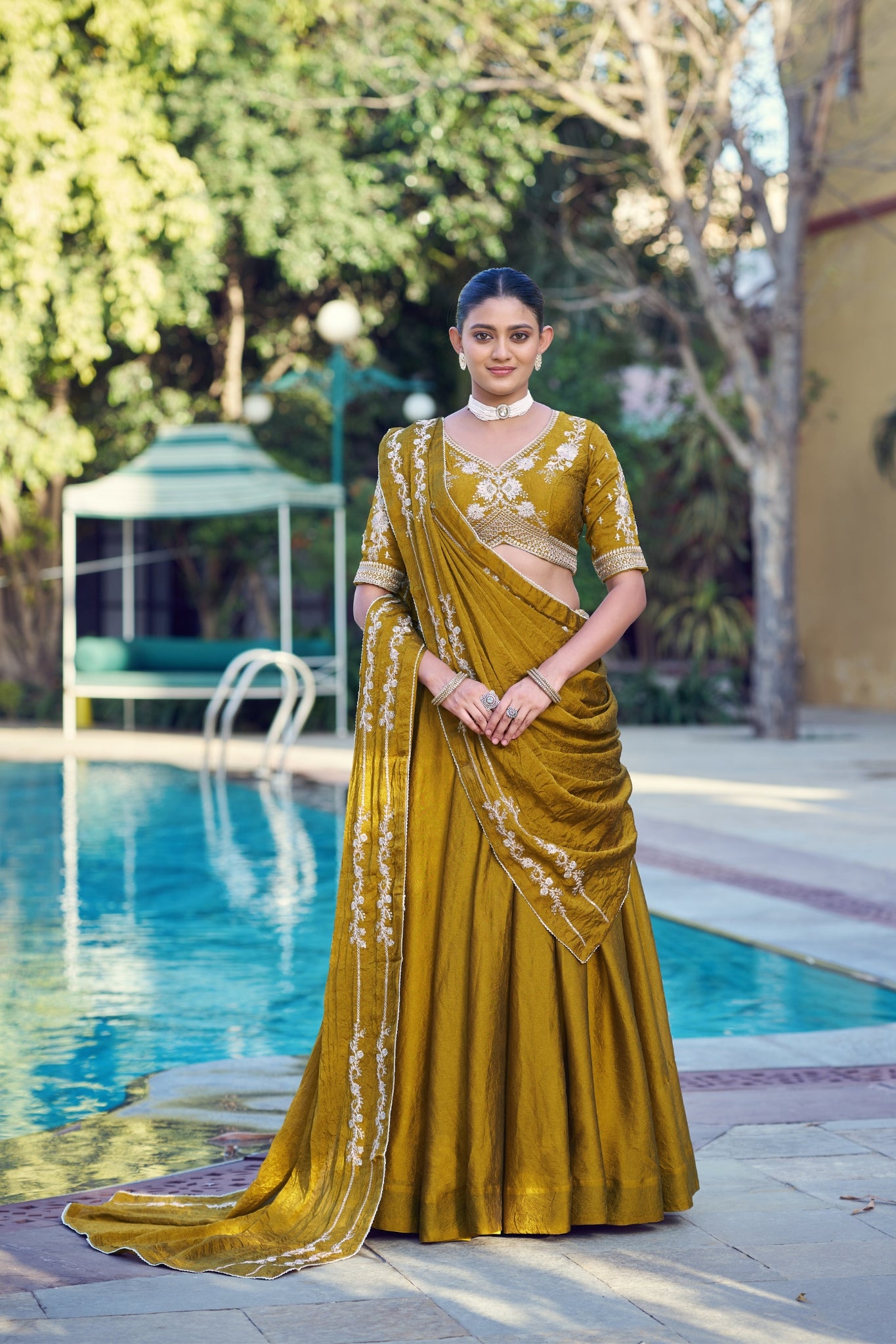 Designer Premium Embroidered Ethnic Lehenga Choli For Wedding