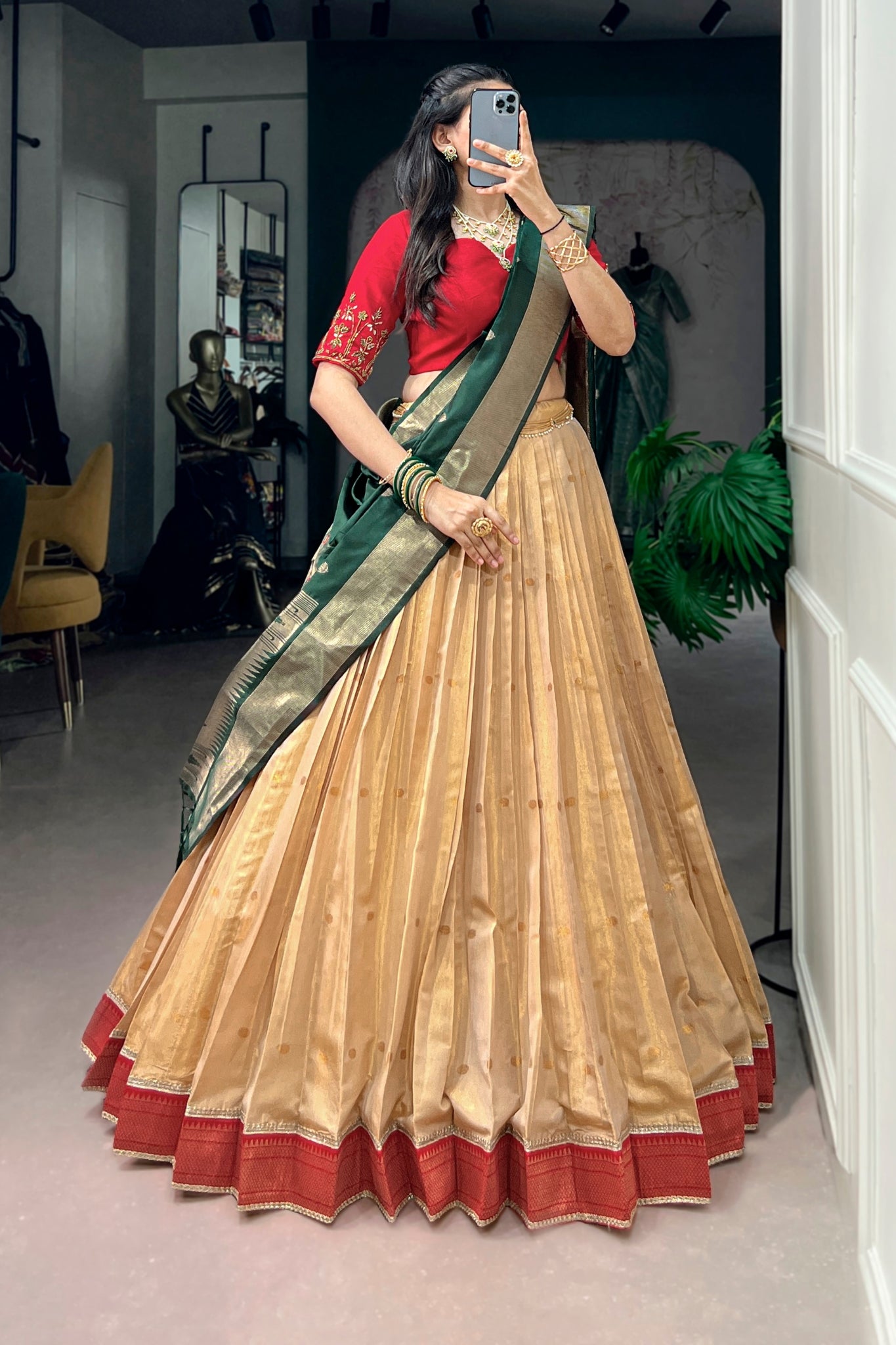 Premium Paithani Lehenga Choli With Elegant Dupatta