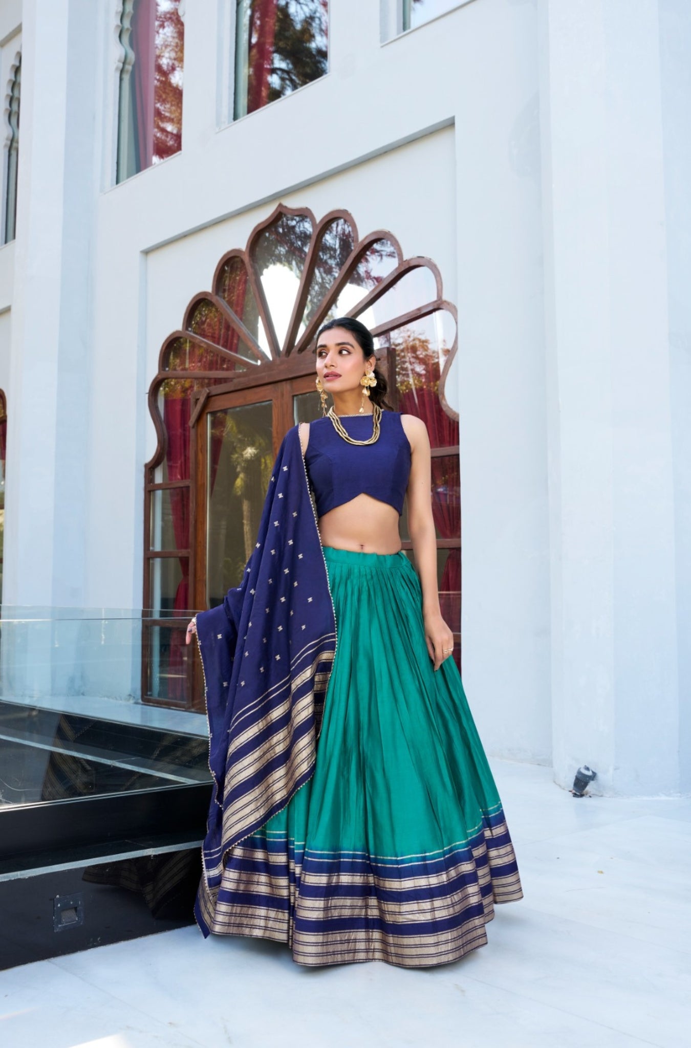 Beautiful Pure Chanderi Stunning Lehenga Choli