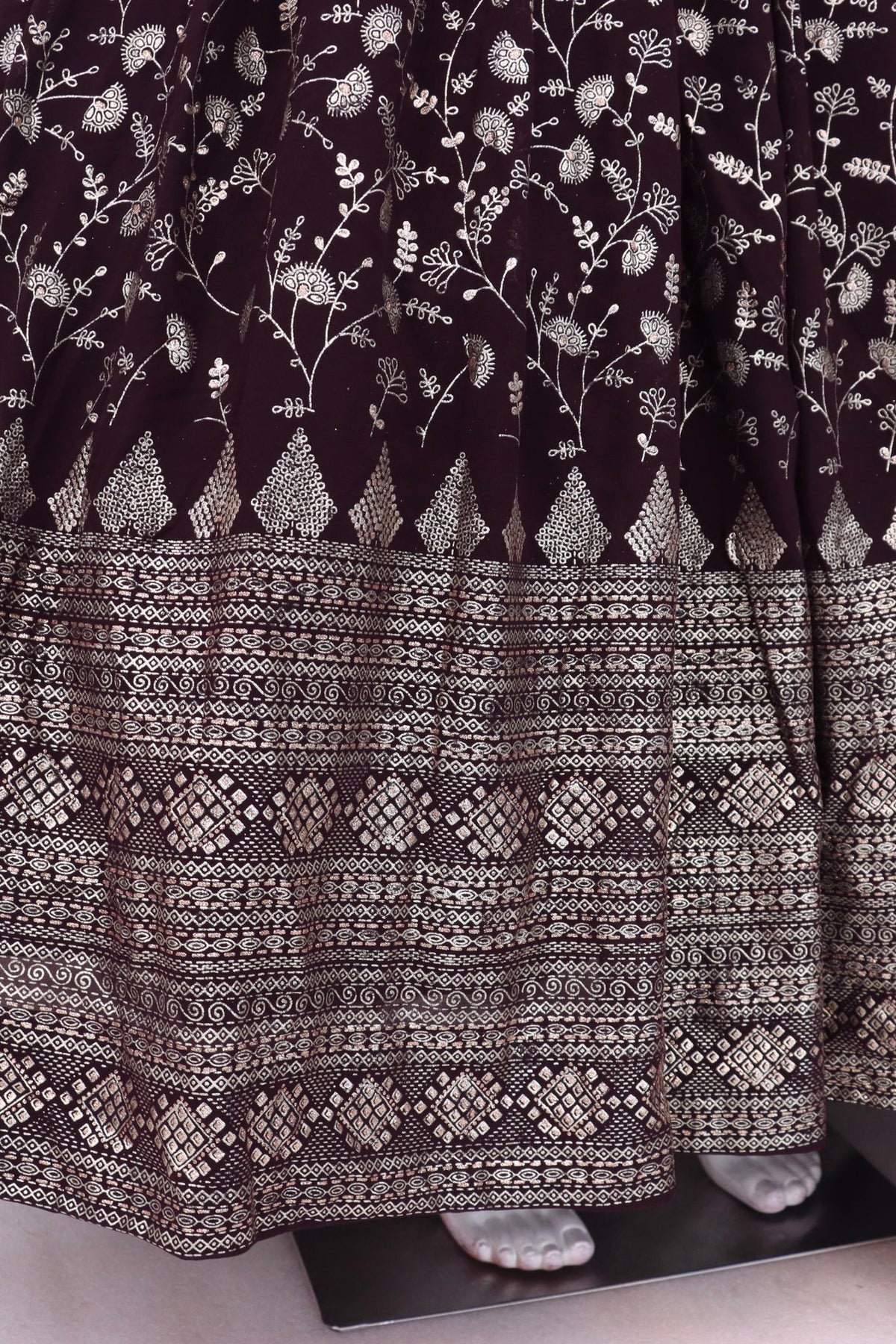 Purple Elegance Designer Anarkali Set