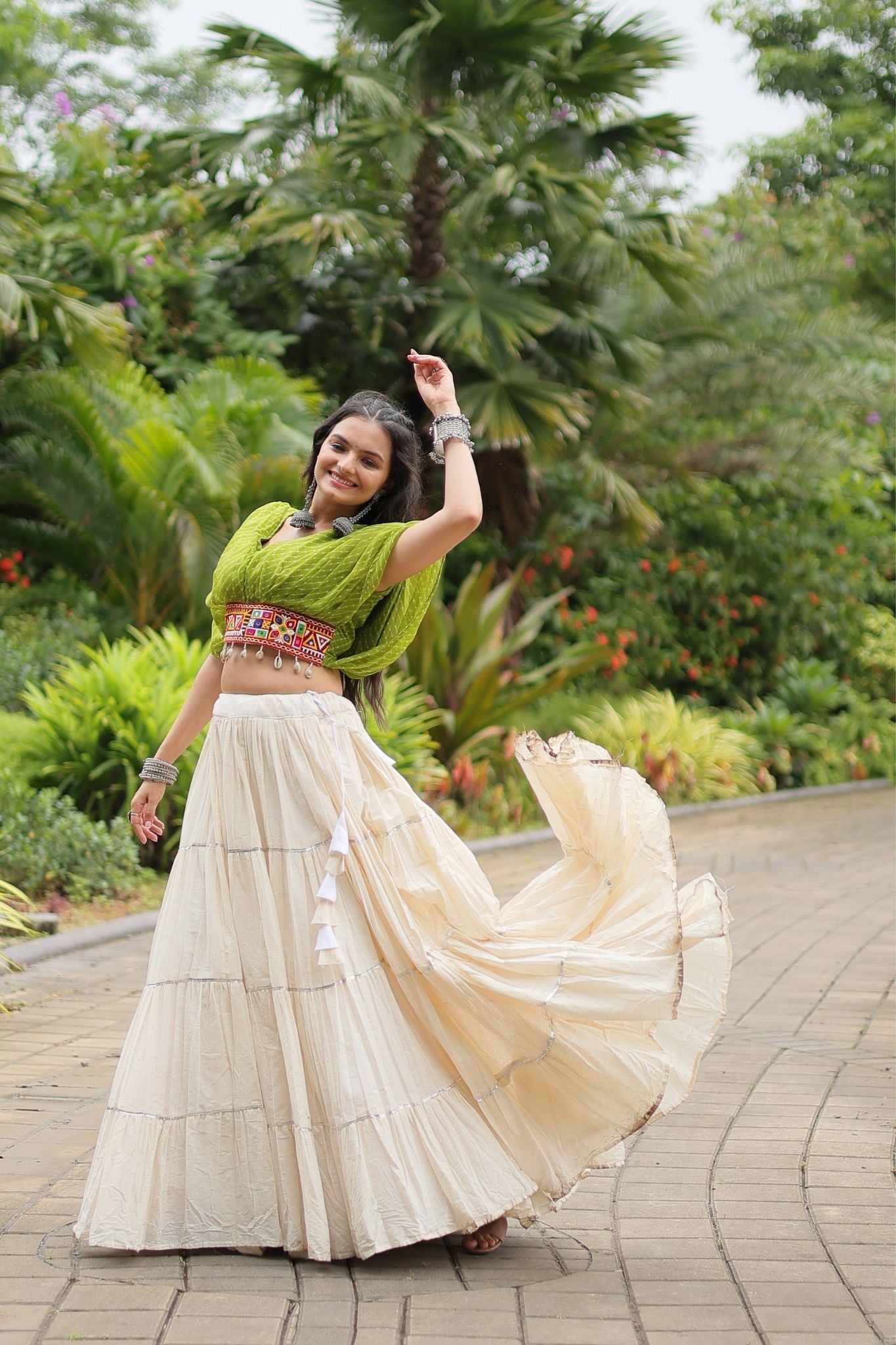 Standard Frill Design Navratri Lehenga Choli