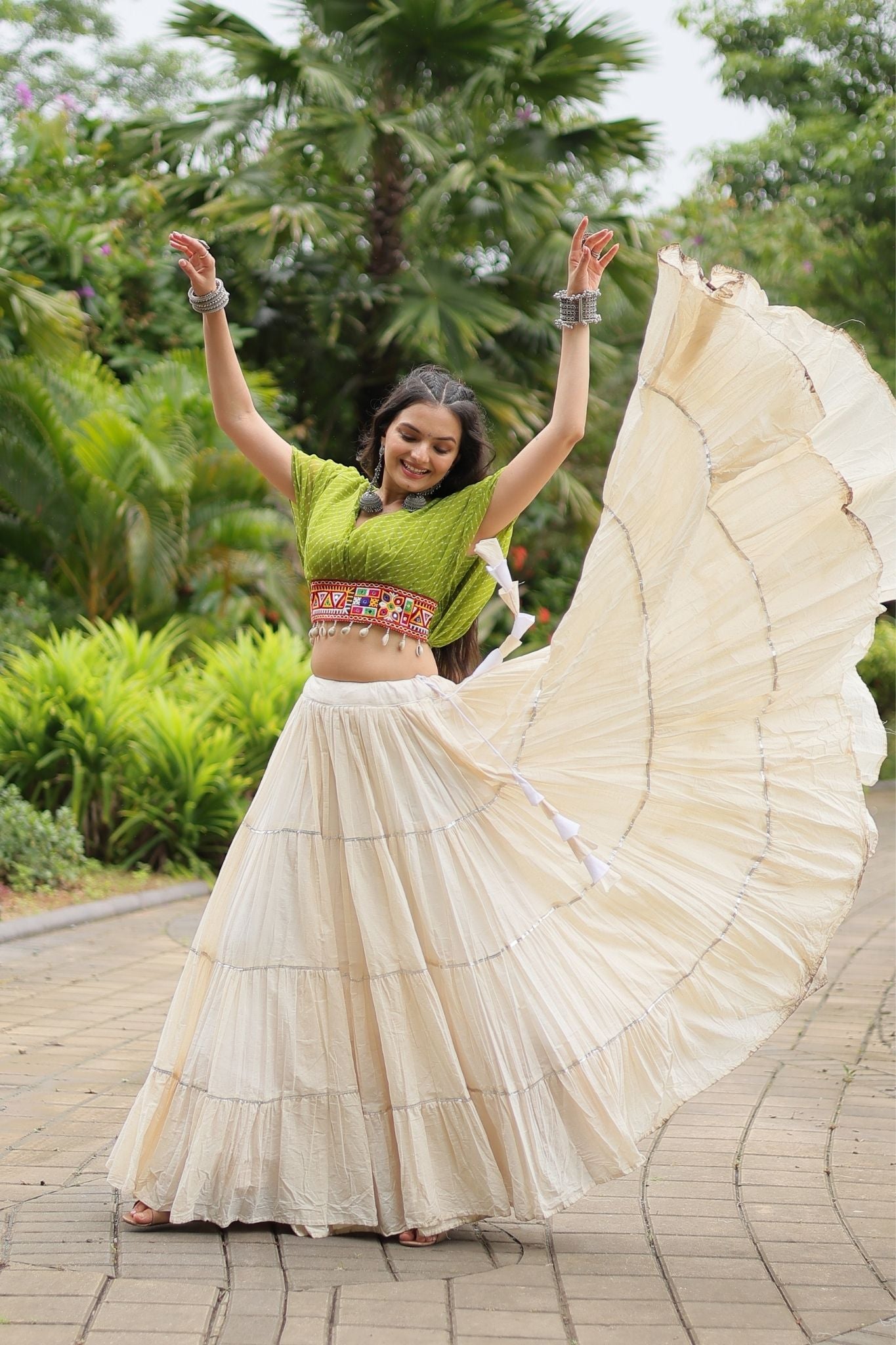 Standard Frill Design Navratri Lehenga Choli