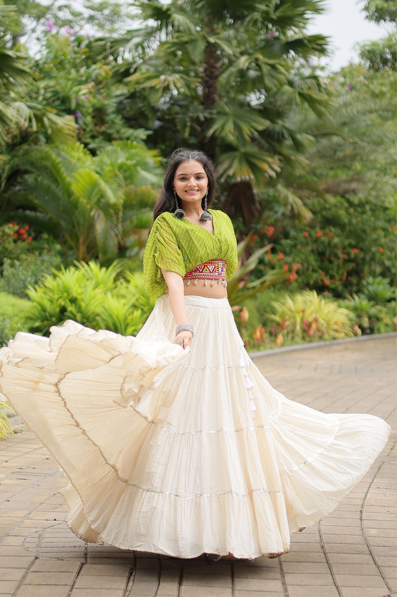 Standard Frill Design Navratri Lehenga Choli