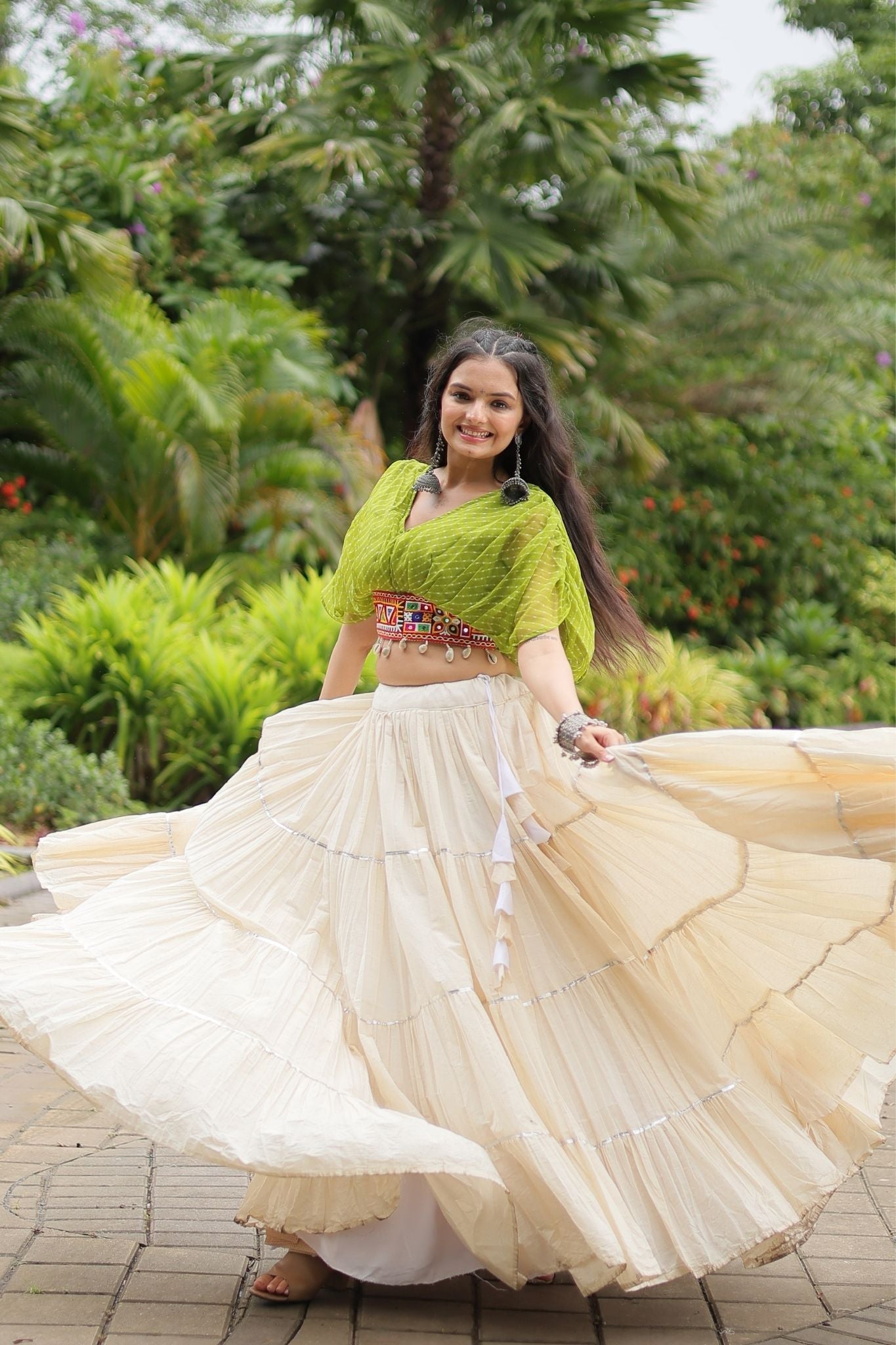 Standard Frill Design Navratri Lehenga Choli