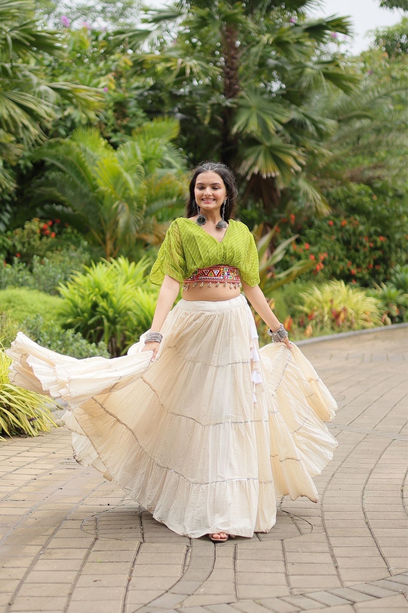 Standard Frill Design Navratri Lehenga Choli