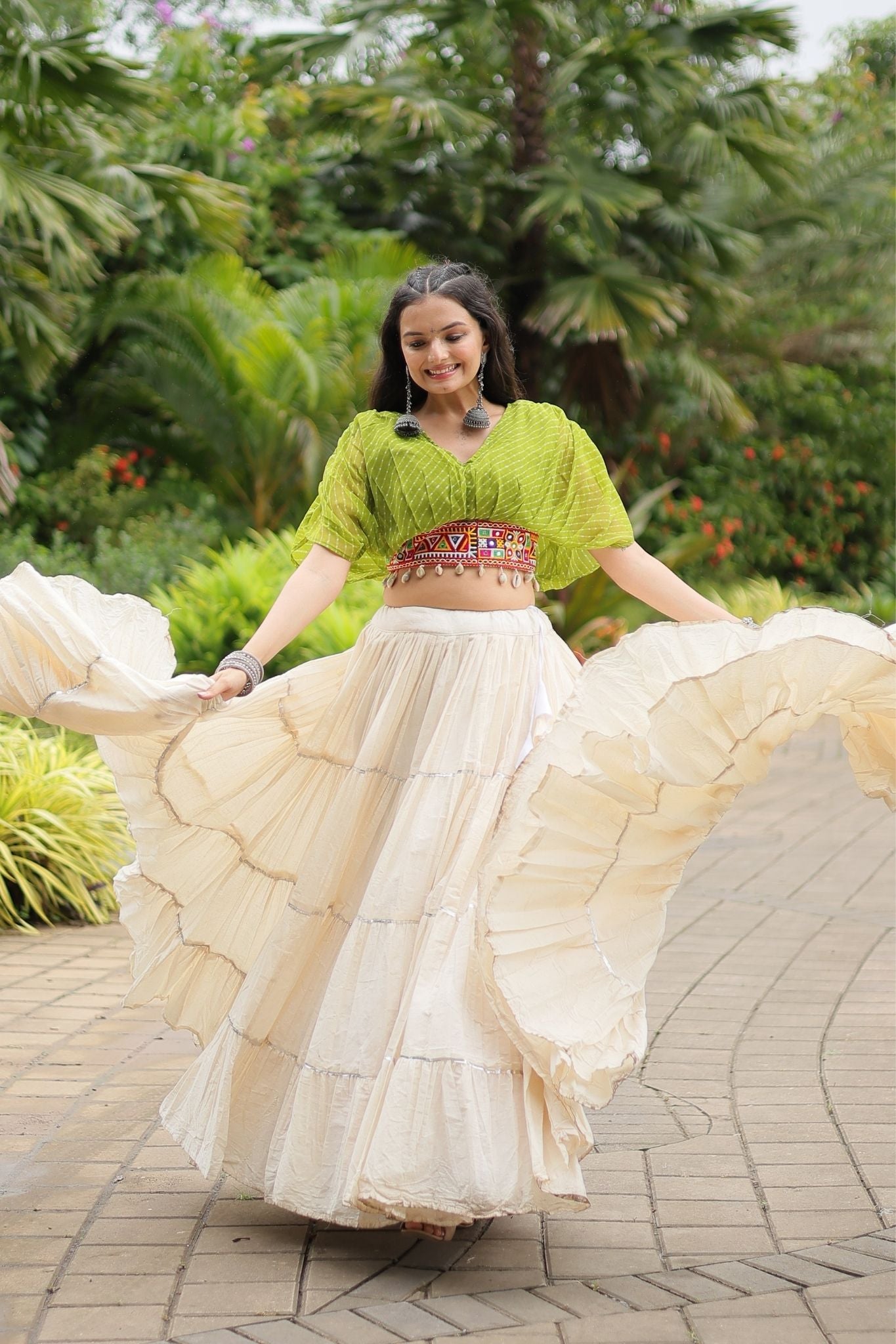 Standard Frill Design Navratri Lehenga Choli