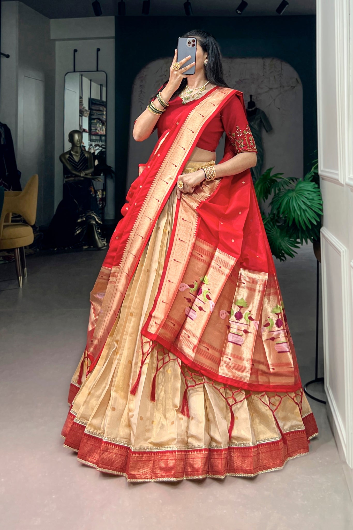 Premium Paithani Lehenga Choli With Elegant Dupatta