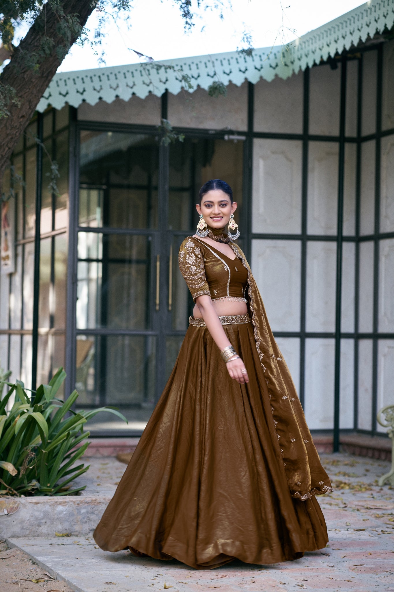 Stunning Wedding Designer Sequins Tread Embroidered Work Festive Lehenga Choli