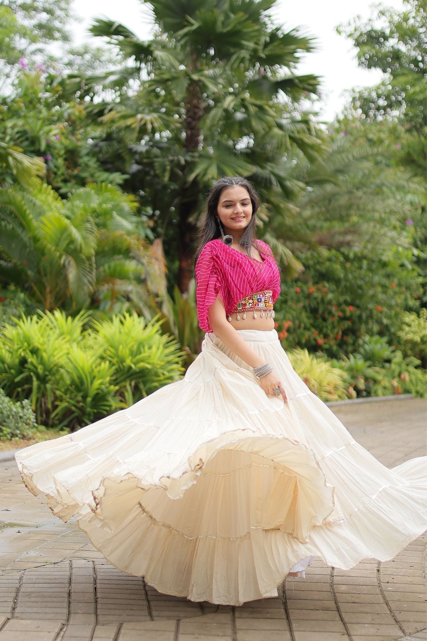 Standard Frill Design Navratri Lehenga Choli