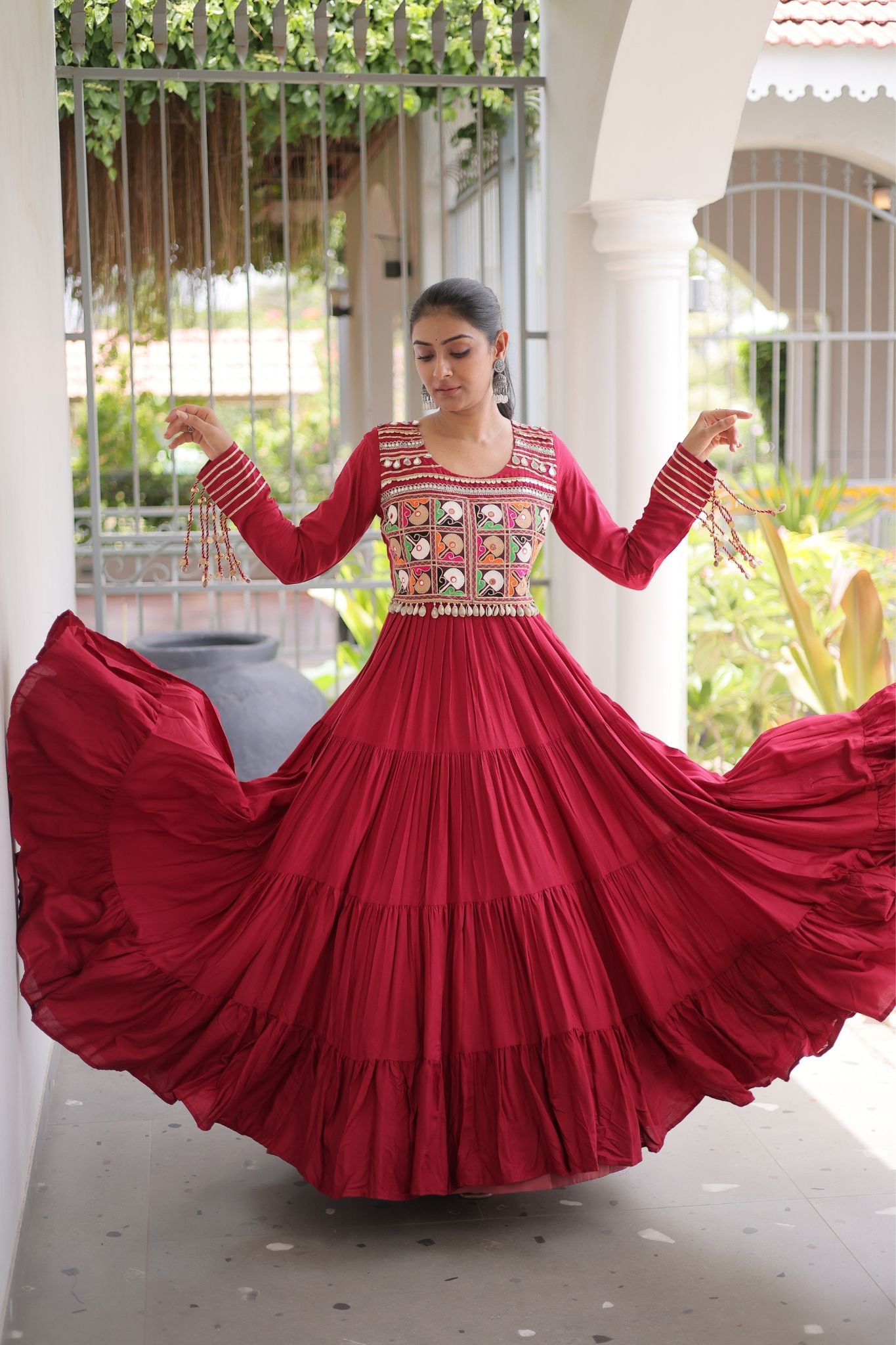 Raasrang Navratri Special Designer Gown for Women