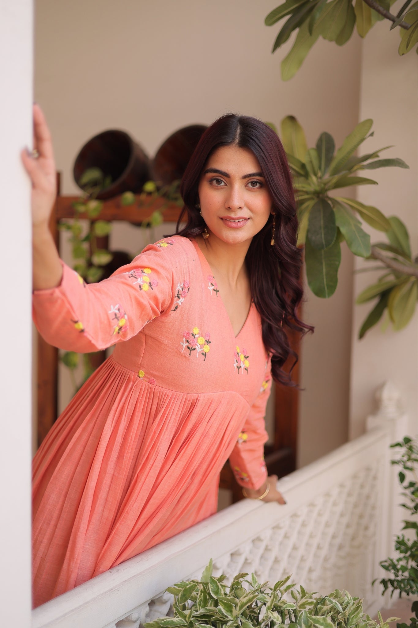 Premium Cotton Embroidered Kurti Pant Set For Women