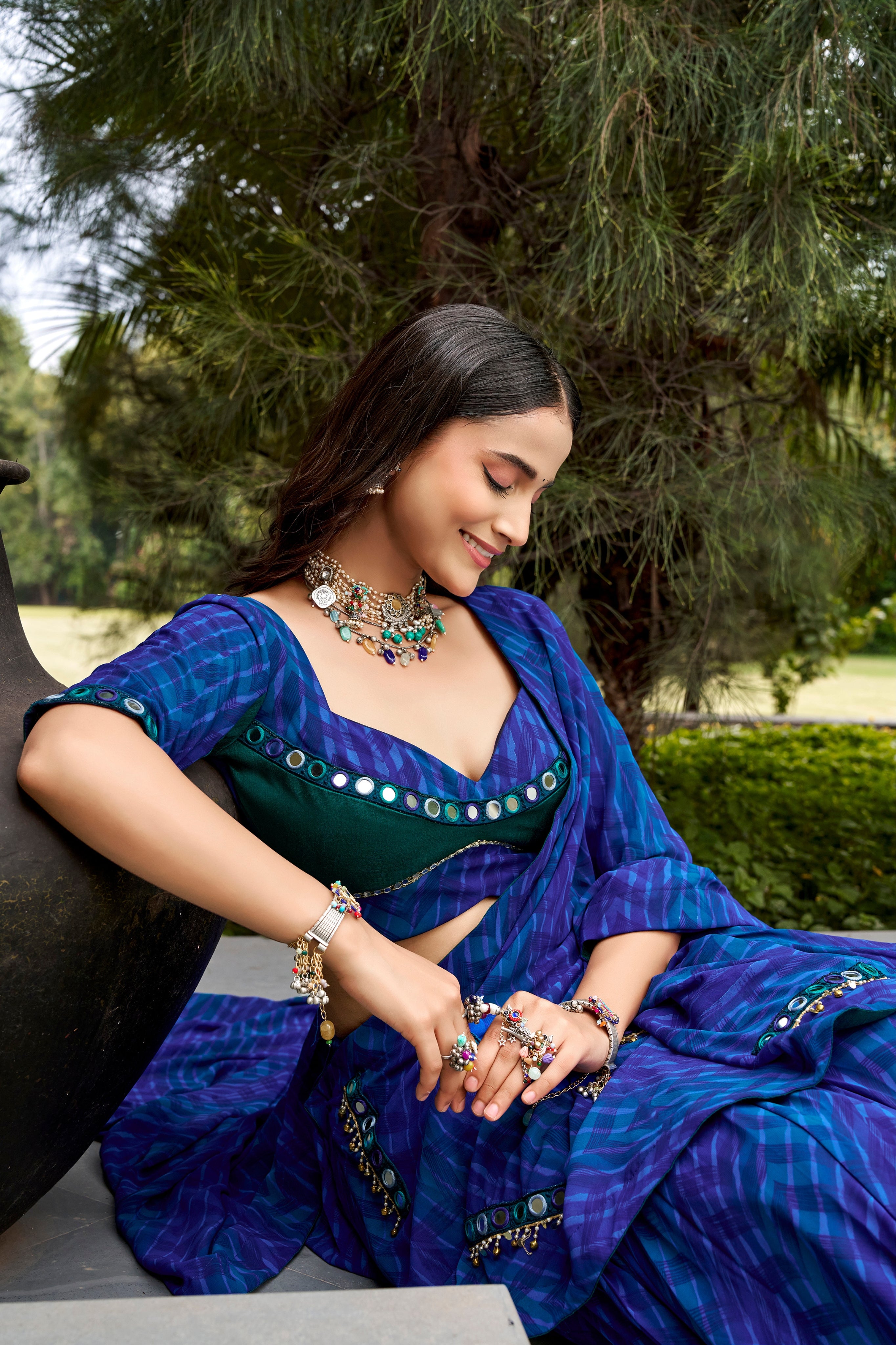 Designer Georgette Lehenga Choli For Navratri