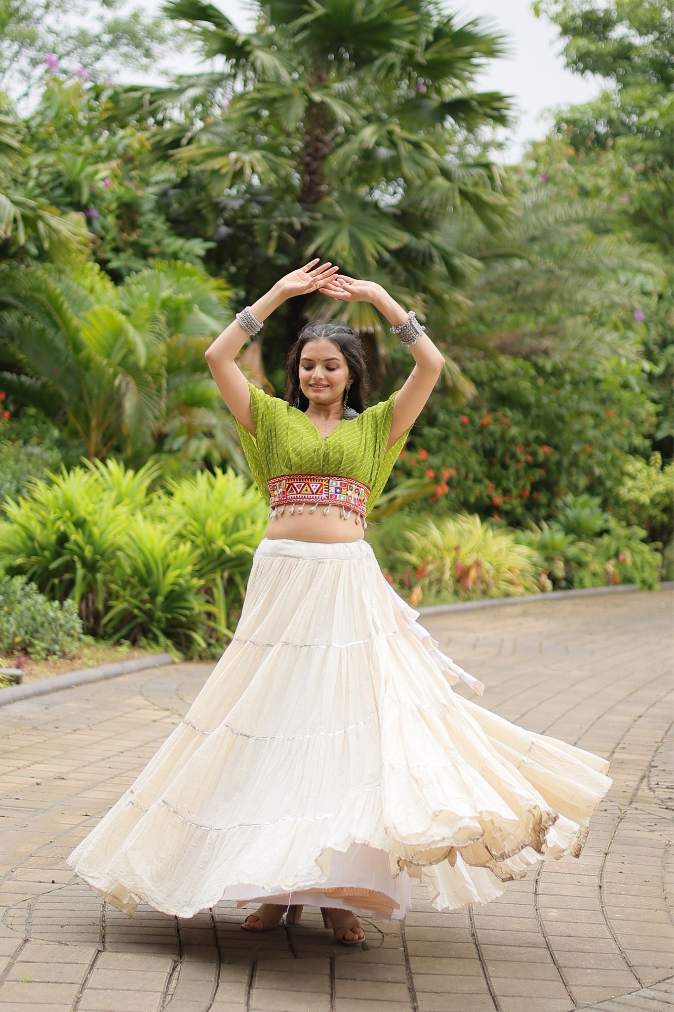 Standard Frill Design Navratri Lehenga Choli