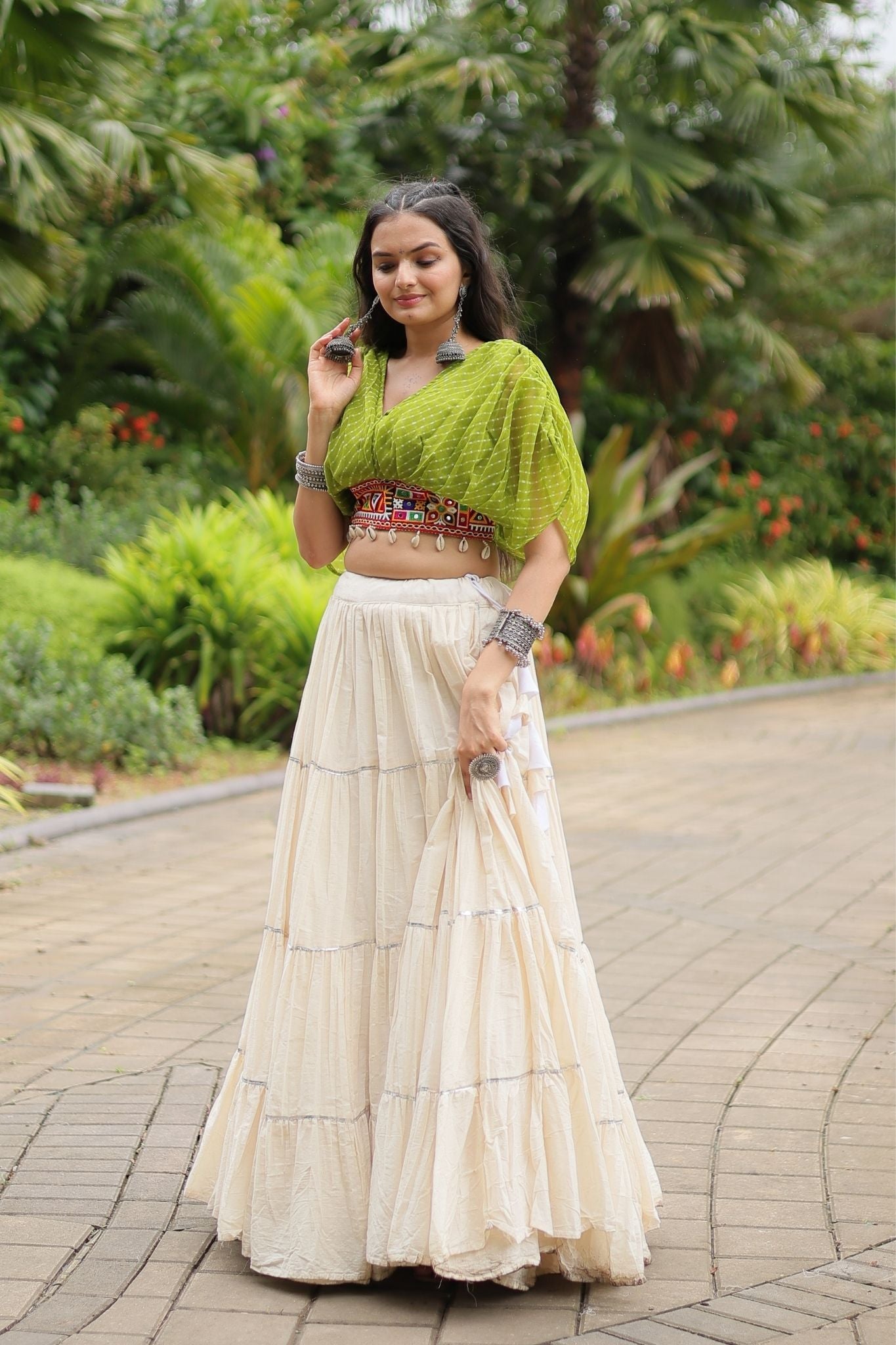 Standard Frill Design Navratri Lehenga Choli