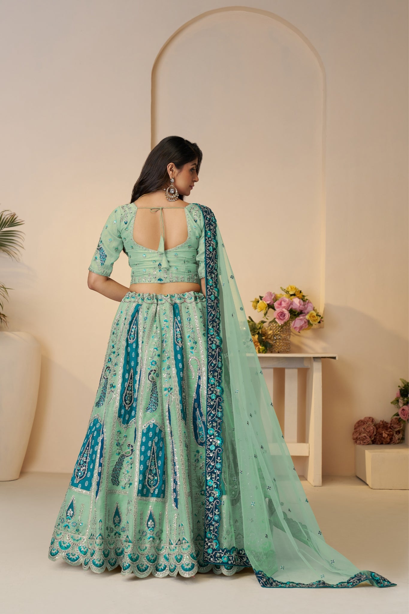 Perfect Wedding Designer Banarasi Silk Lehenga Choli Set