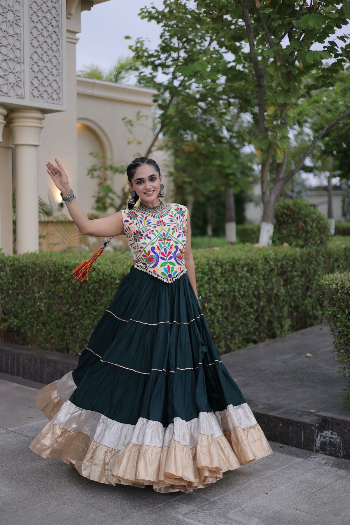 Raasrang Navratri Special Designer Rayon Lehenga Choli