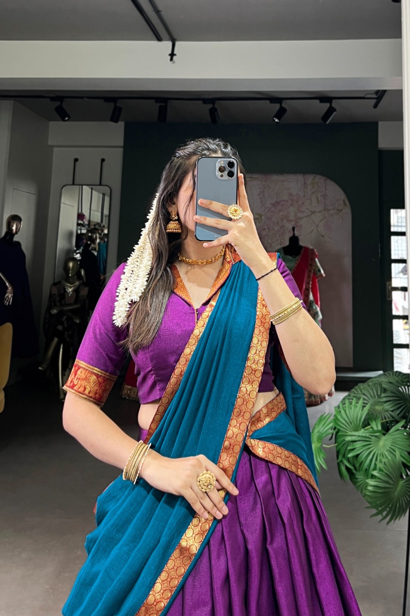 Beautiful Narayan Pet Cotton Zari Weaving Work Lehenga Choli
