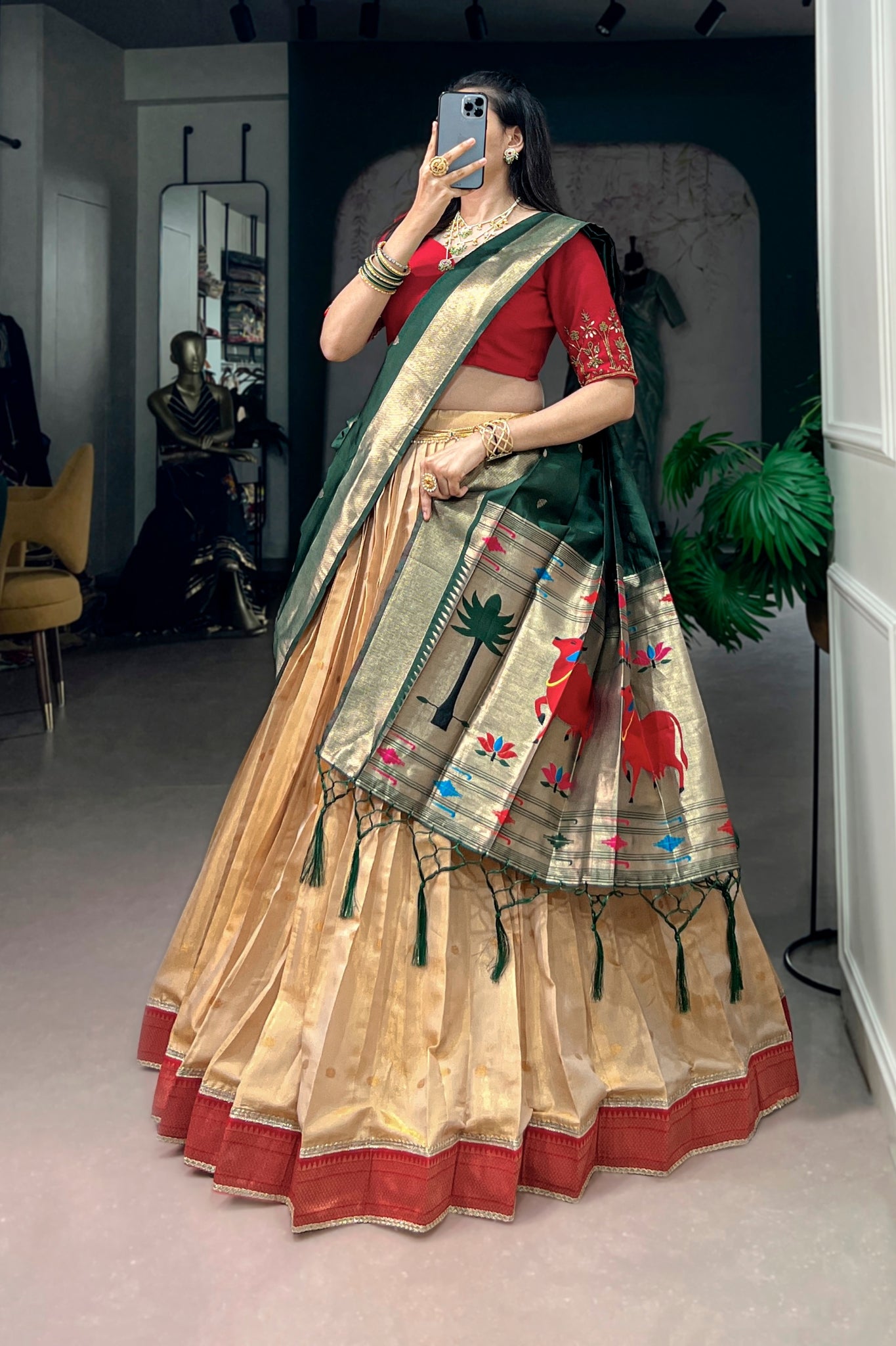 Premium Paithani Lehenga Choli With Elegant Dupatta