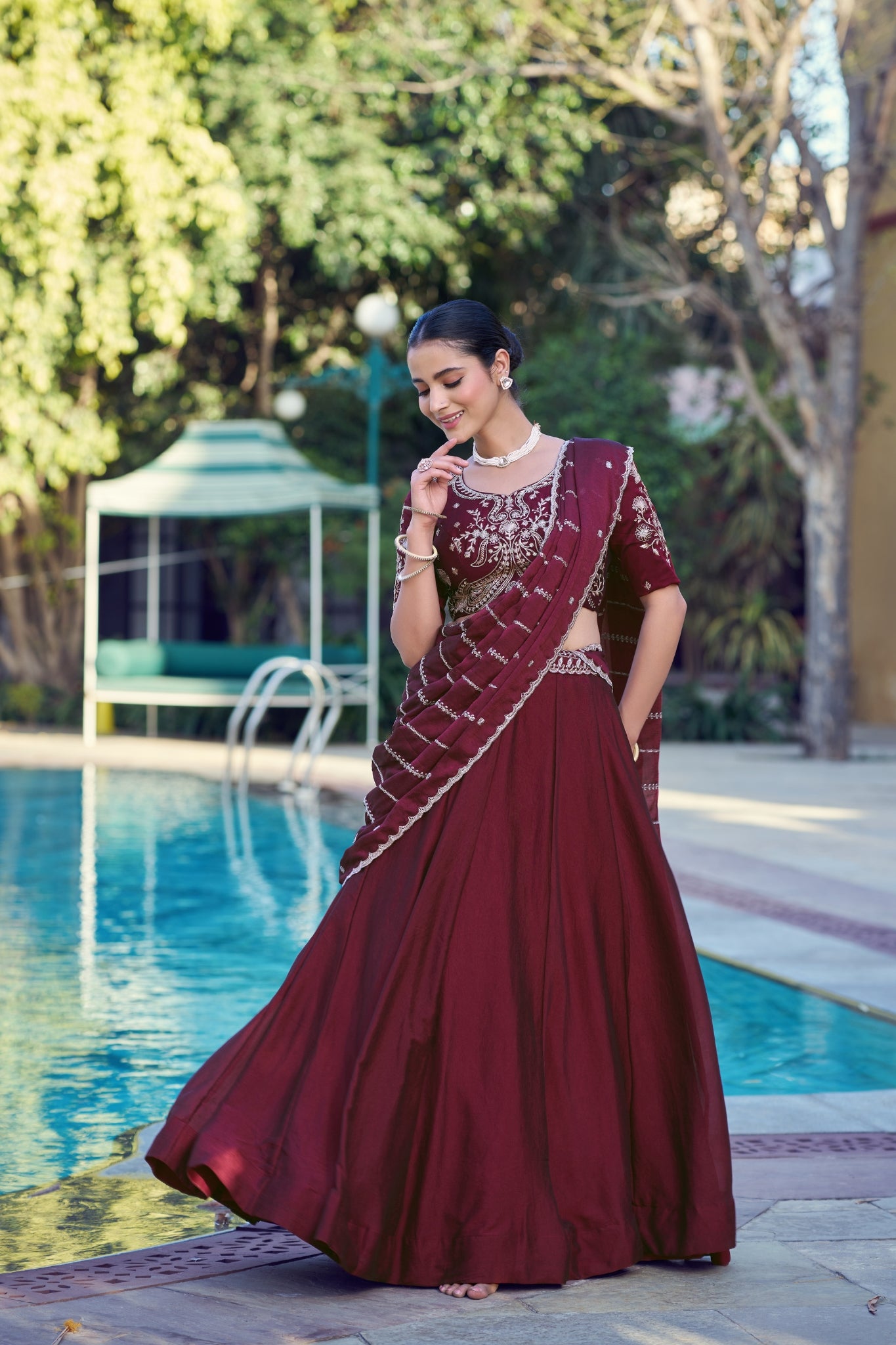 Designer Premium Embroidered Ethnic Lehenga Choli For Wedding