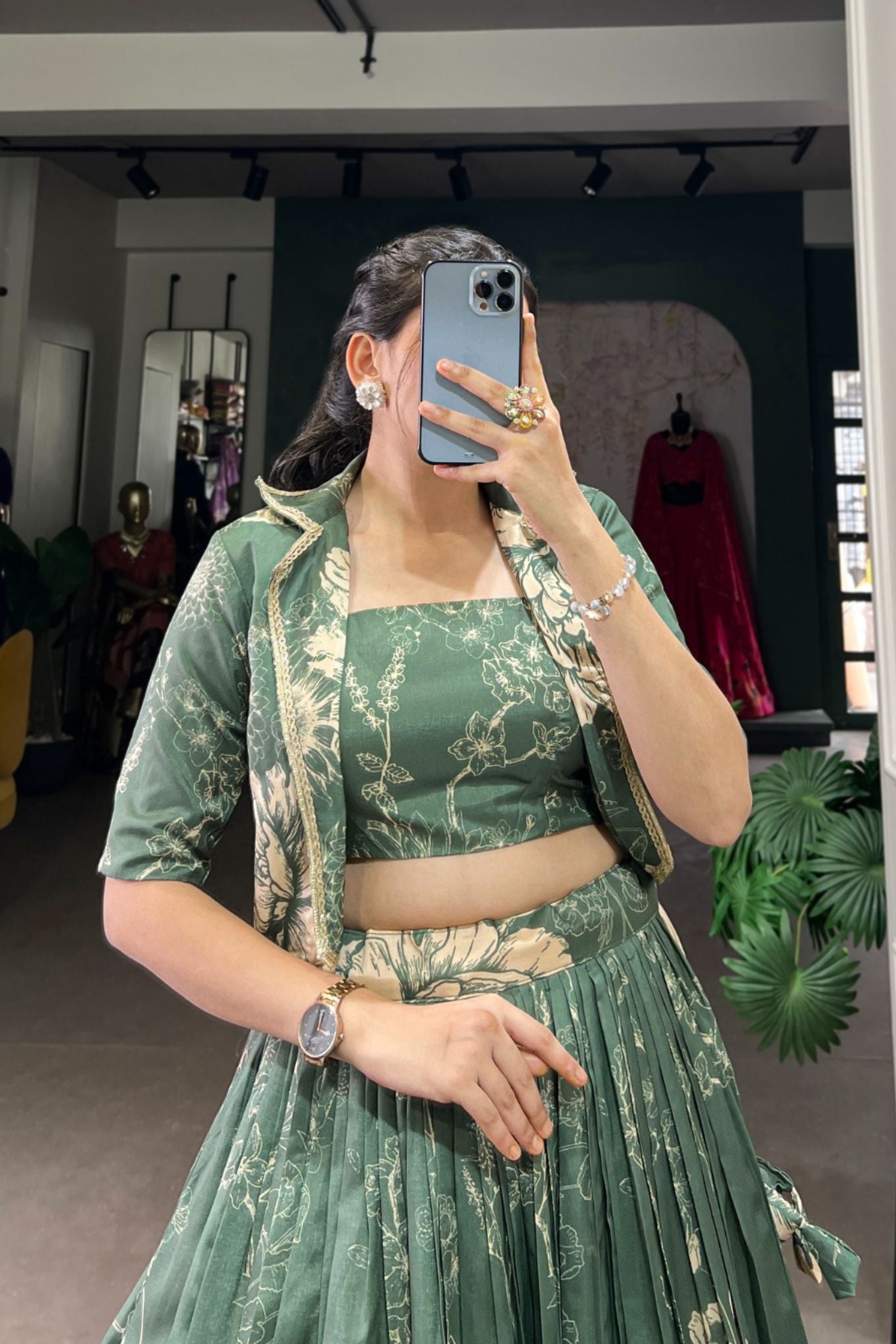 Floral Printed Stylish Designer Lehenga choli