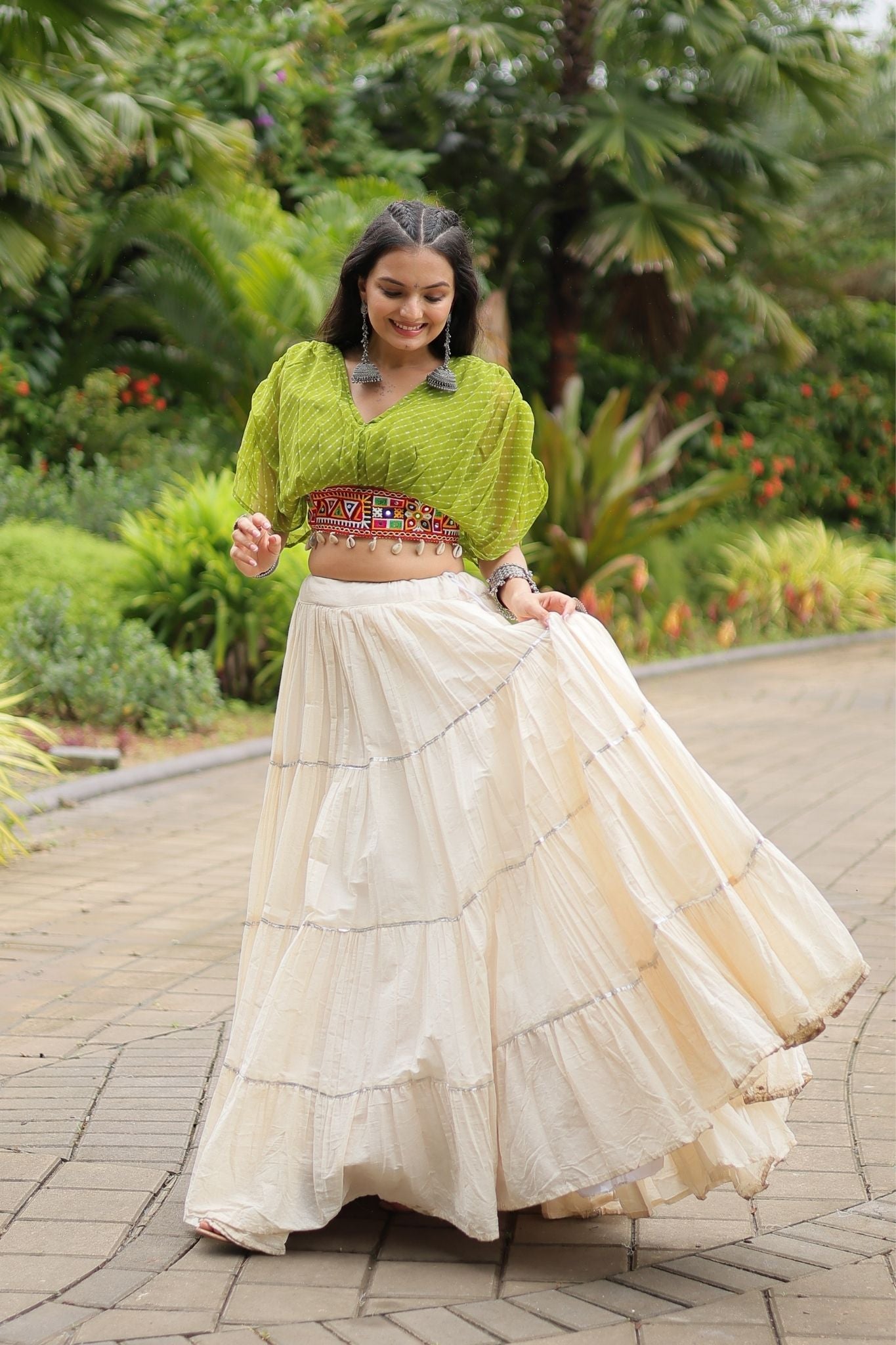 Standard Frill Design Navratri Lehenga Choli