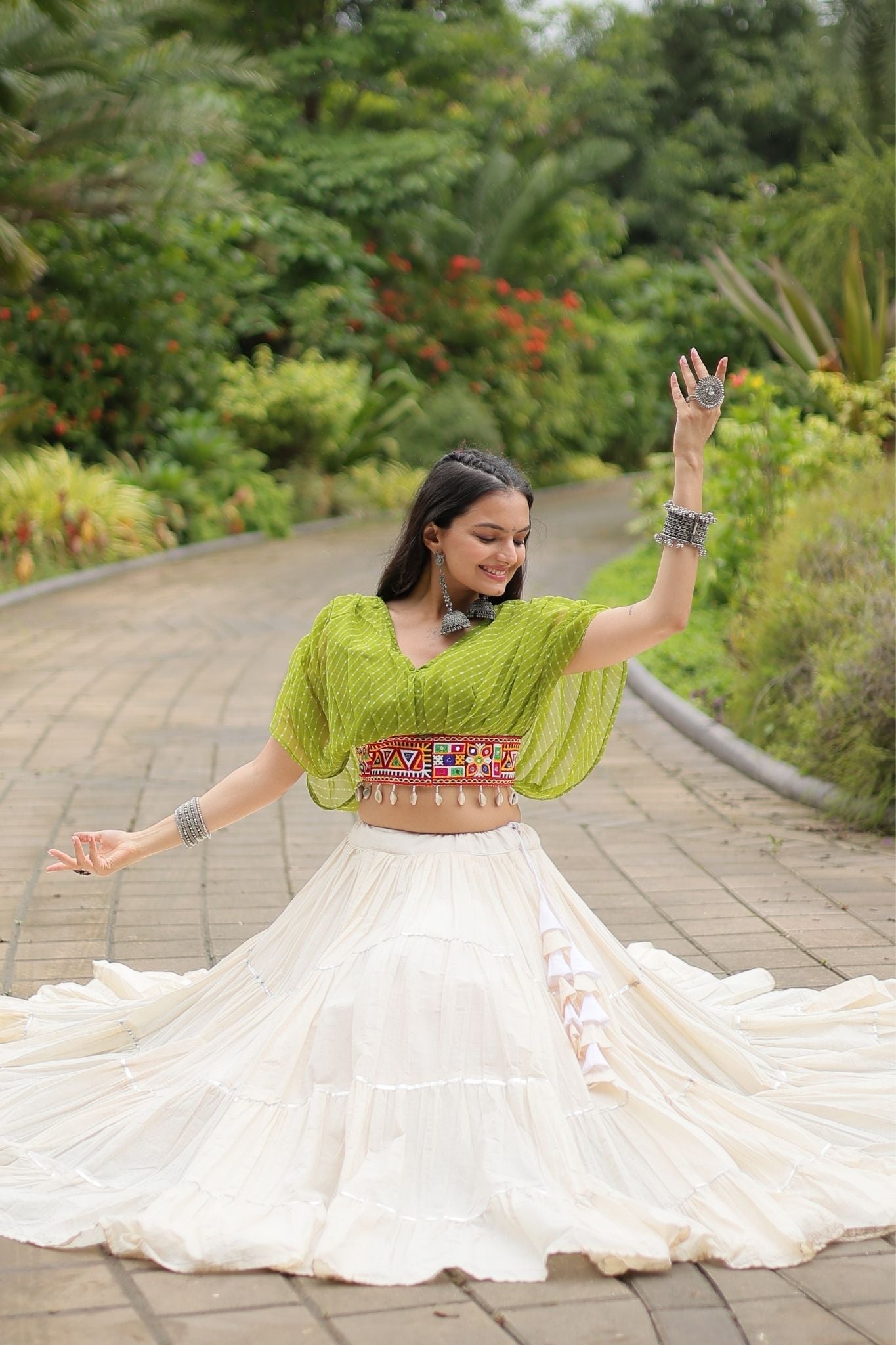 Standard Frill Design Navratri Lehenga Choli