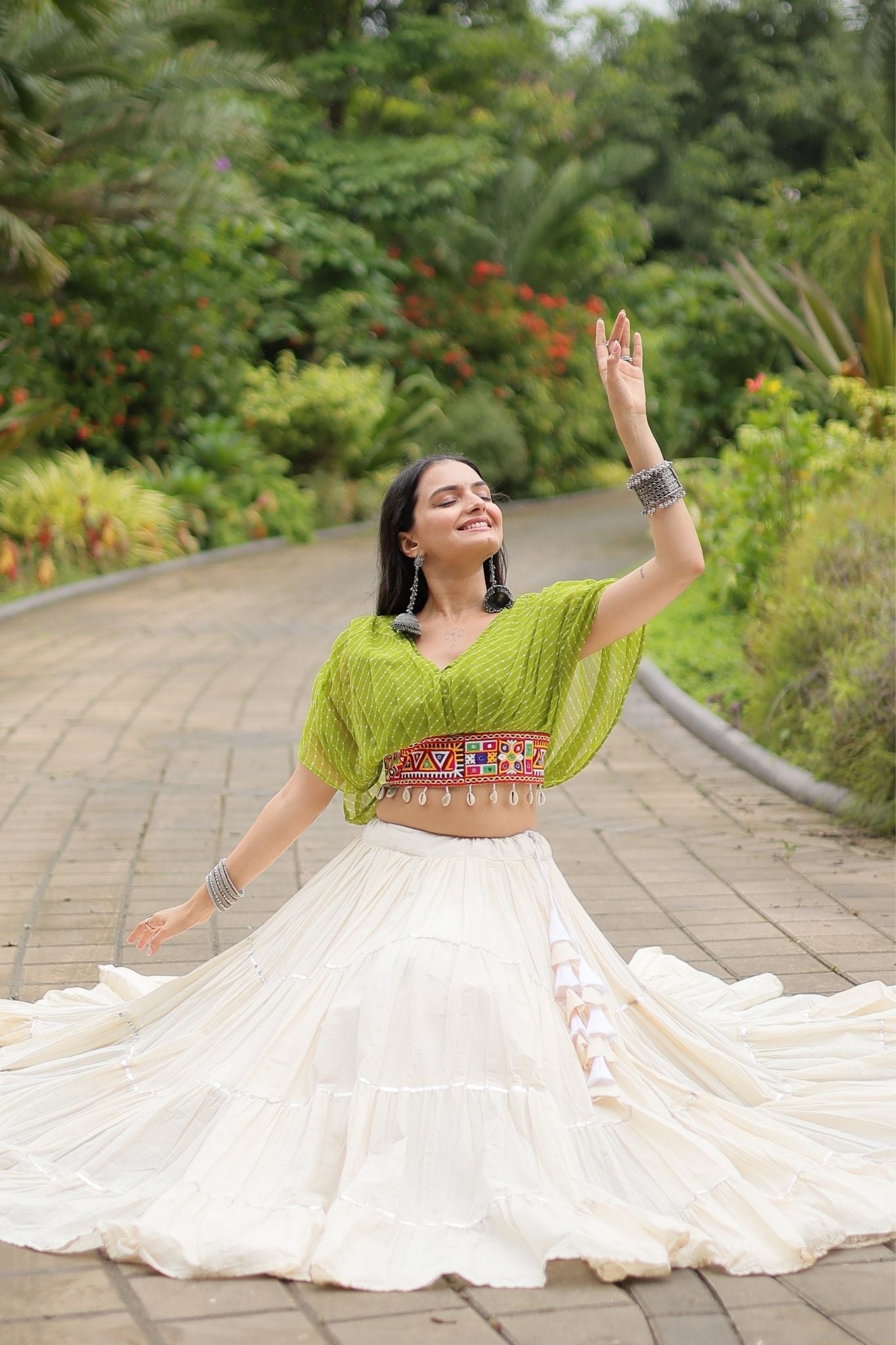 Standard Frill Design Navratri Lehenga Choli