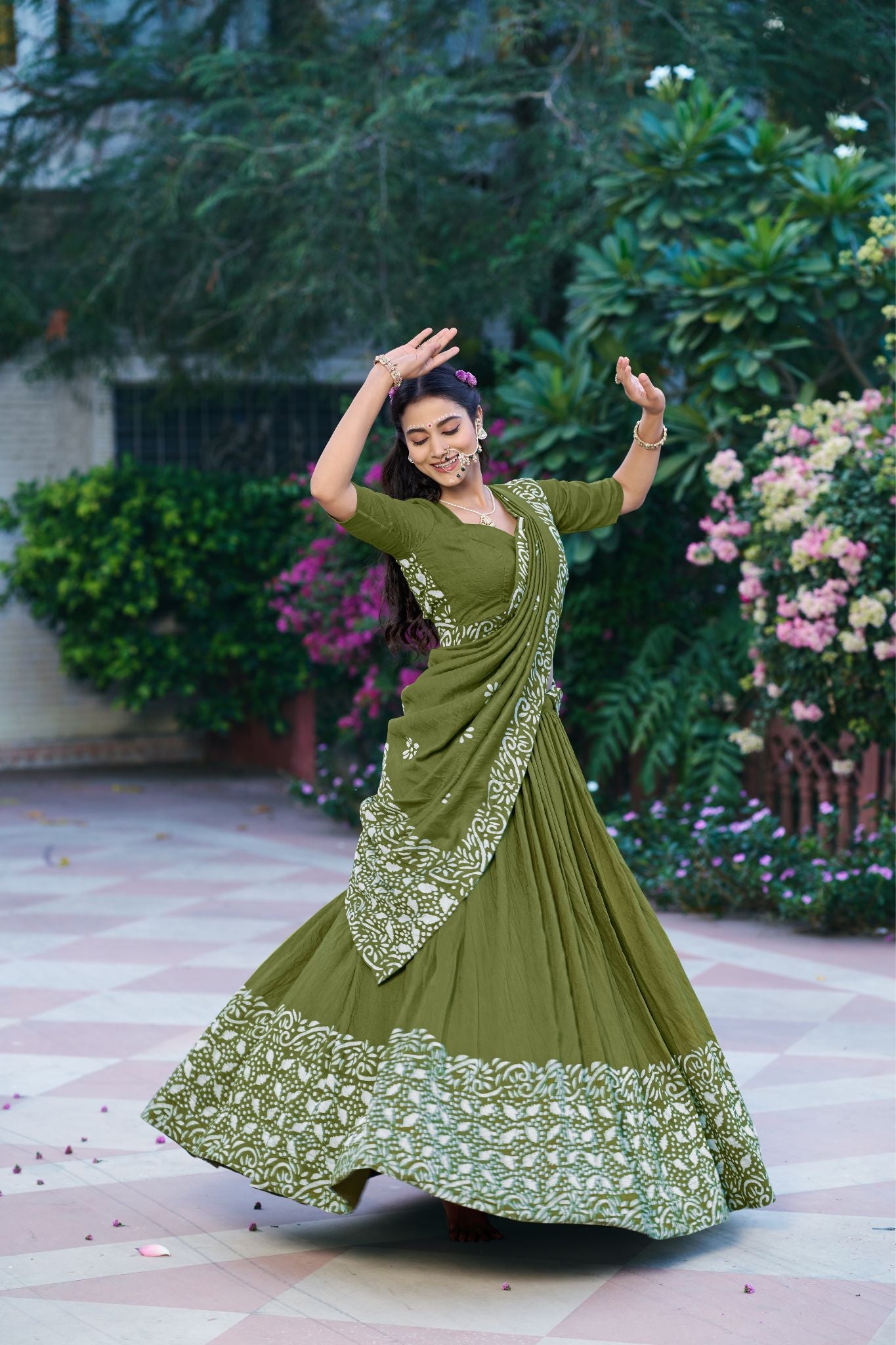Festival Special Navratri And Janmashtami Gopi Dress For Women