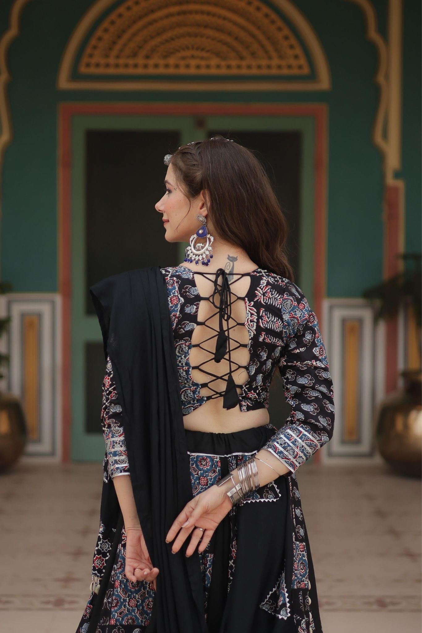 Printed Readymade Rayon Designer Navratri Lehenga Choli