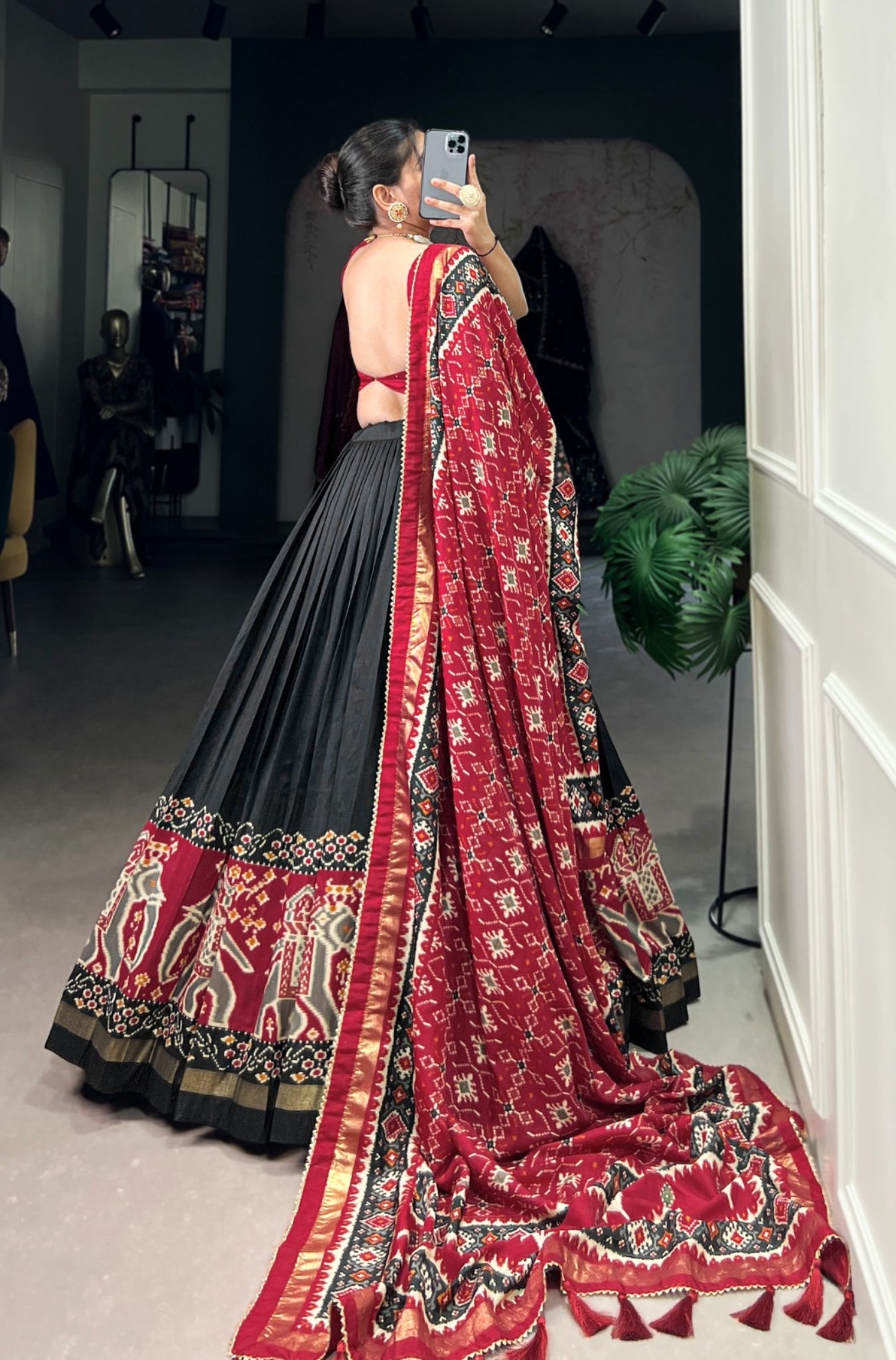 Tradition Tussar Silk Patola Printed Lehenga Choli