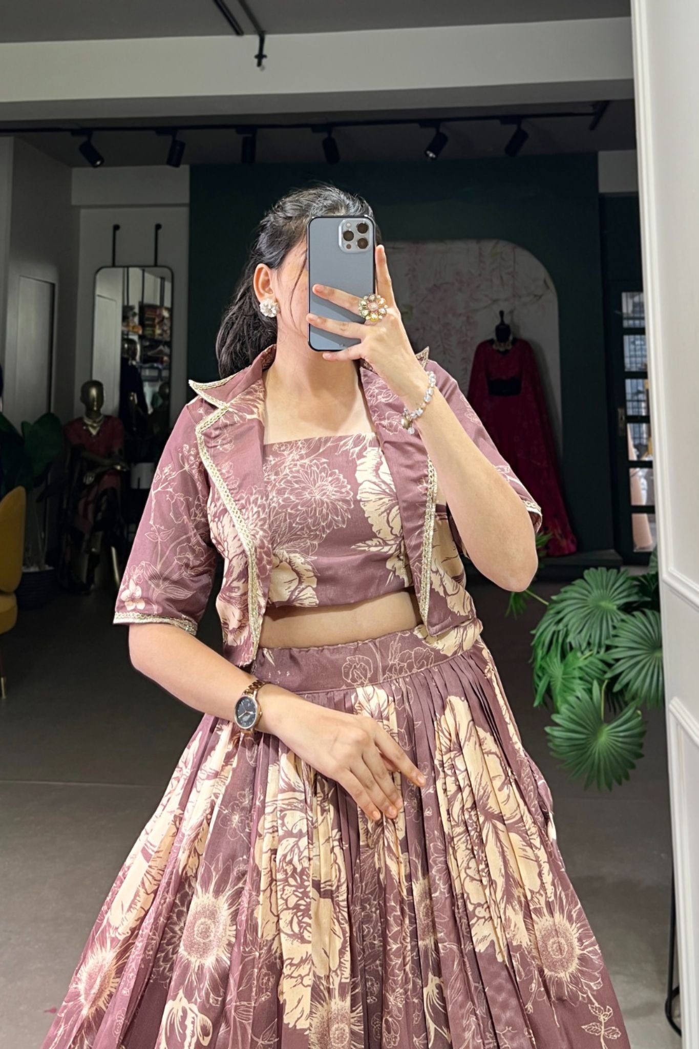 Floral Printed Stylish Designer Lehenga choli