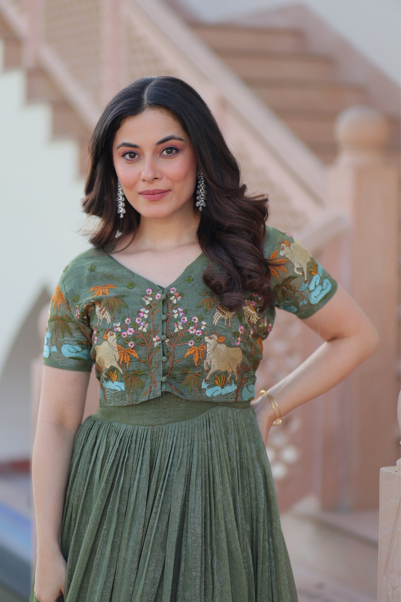 Beautiful Embroidered Designer Crafted Women Gown