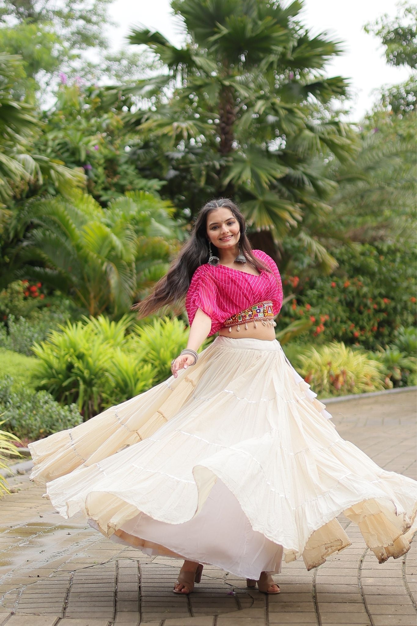 Standard Frill Design Navratri Lehenga Choli