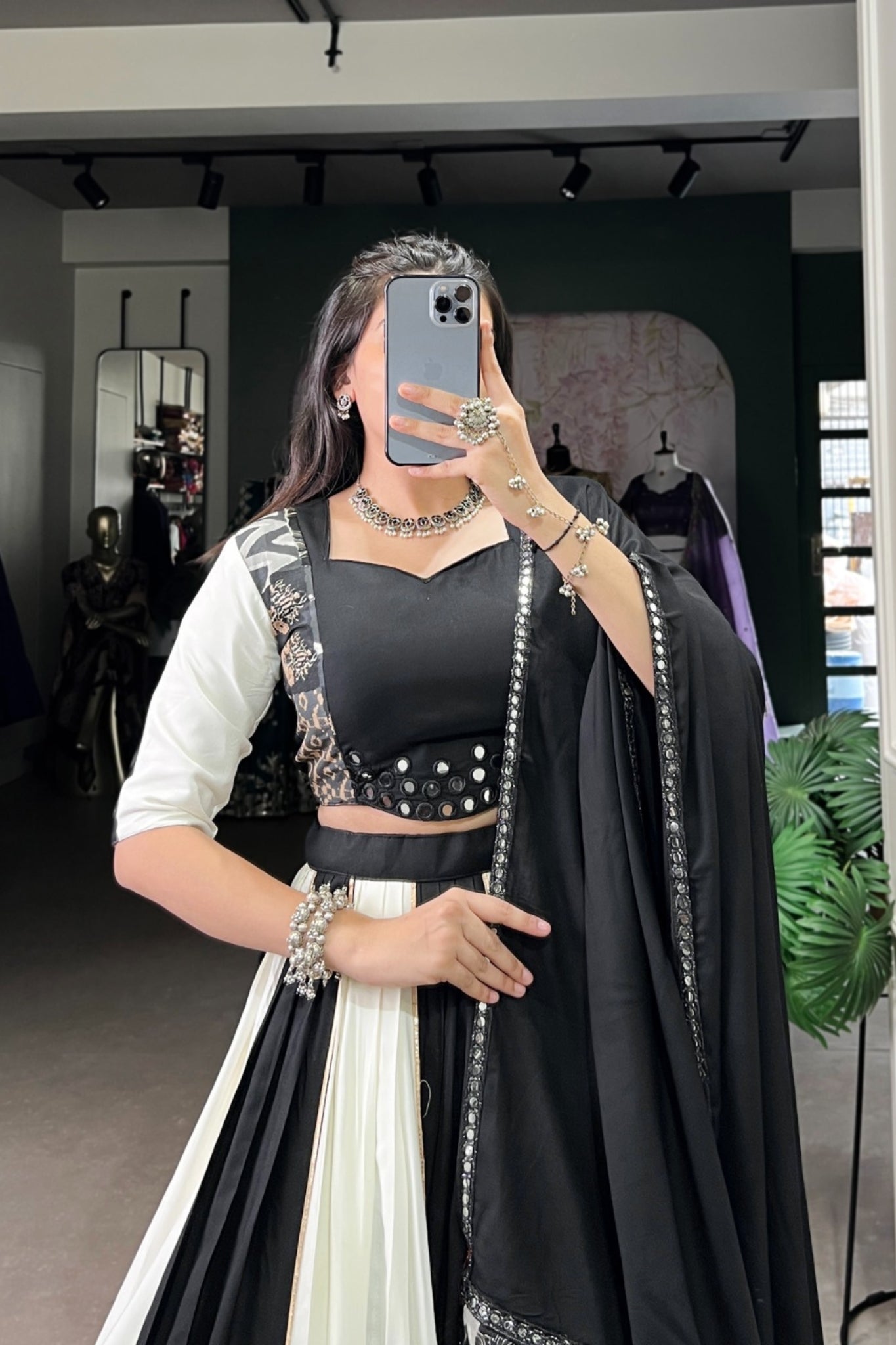 Pure Rayon Printed Gota Patti Touch Up Mirror Work Designer Lehenga Choli