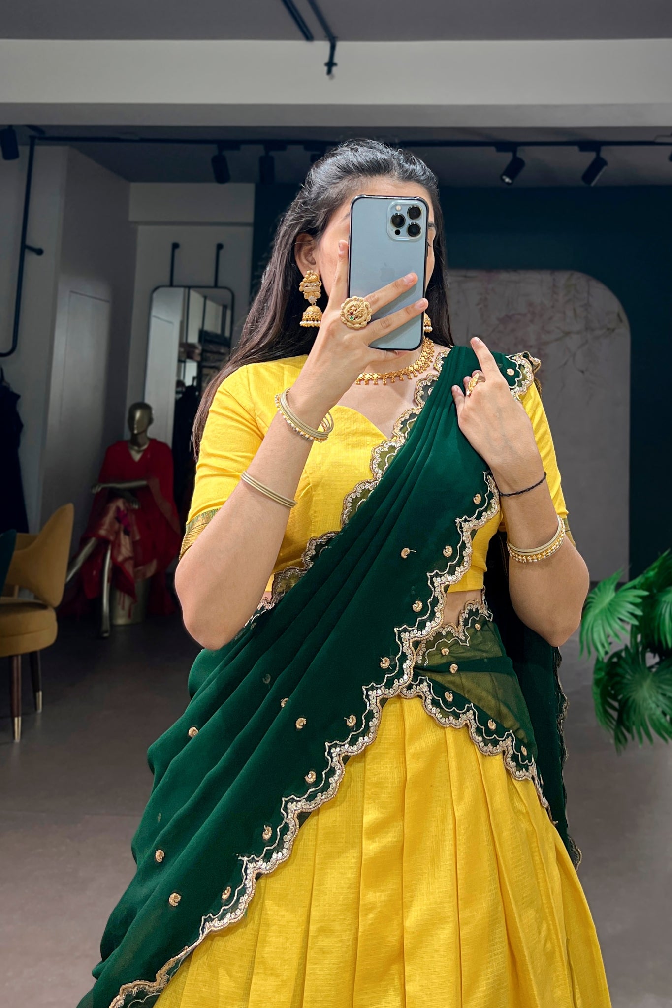 Royal Cotton Silk Beautiful Crafted Lehenga Choli For Women