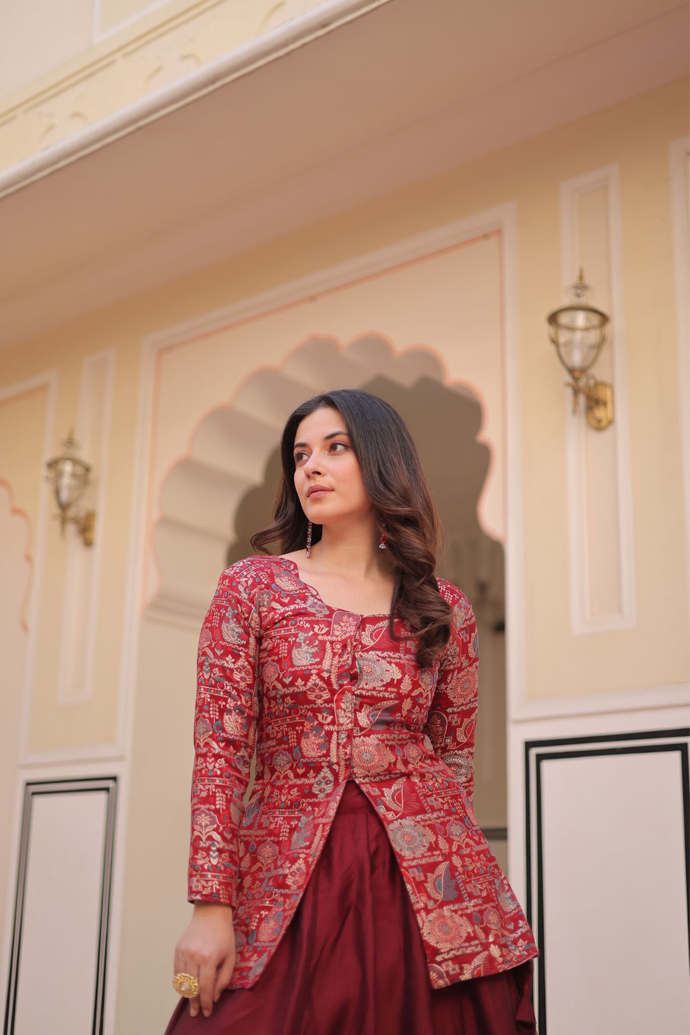 Pure Simmer Festive Jacquard Designer Readymade Lehenga Choli