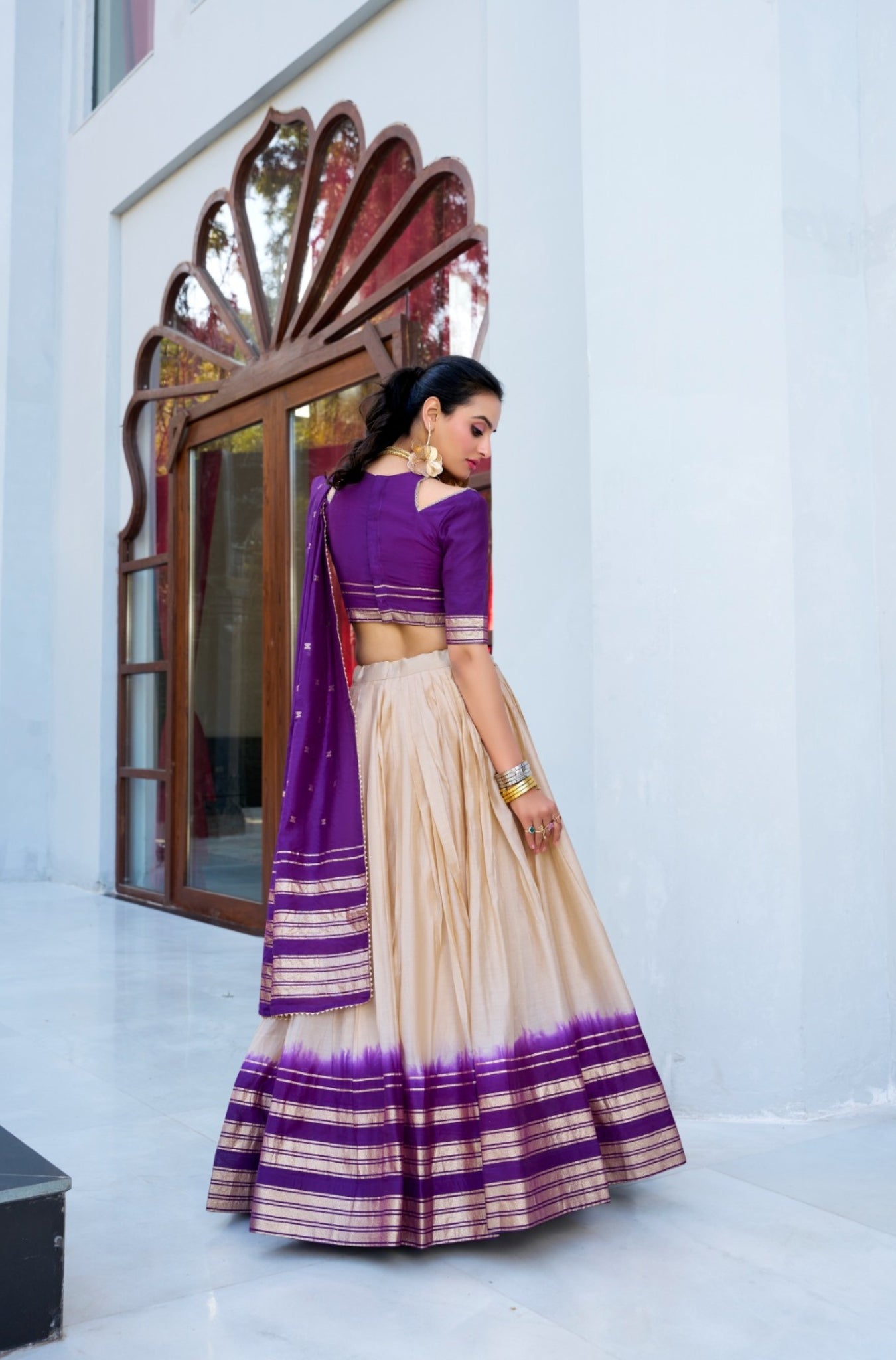 Beautiful Pure Chanderi Stunning Lehenga Choli