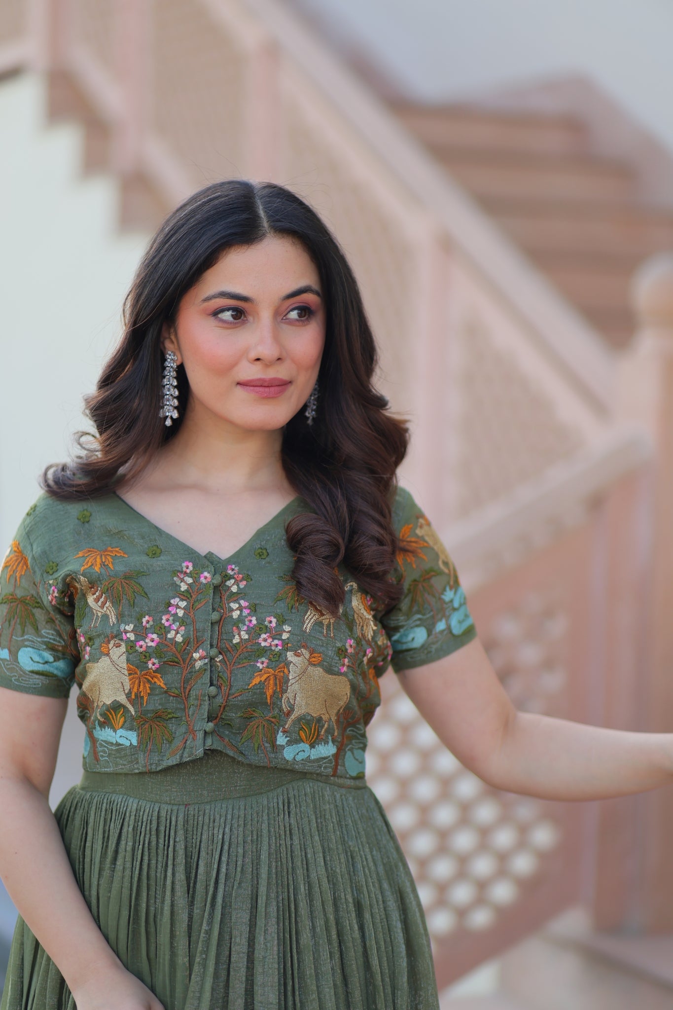 Beautiful Embroidered Designer Crafted Women Gown