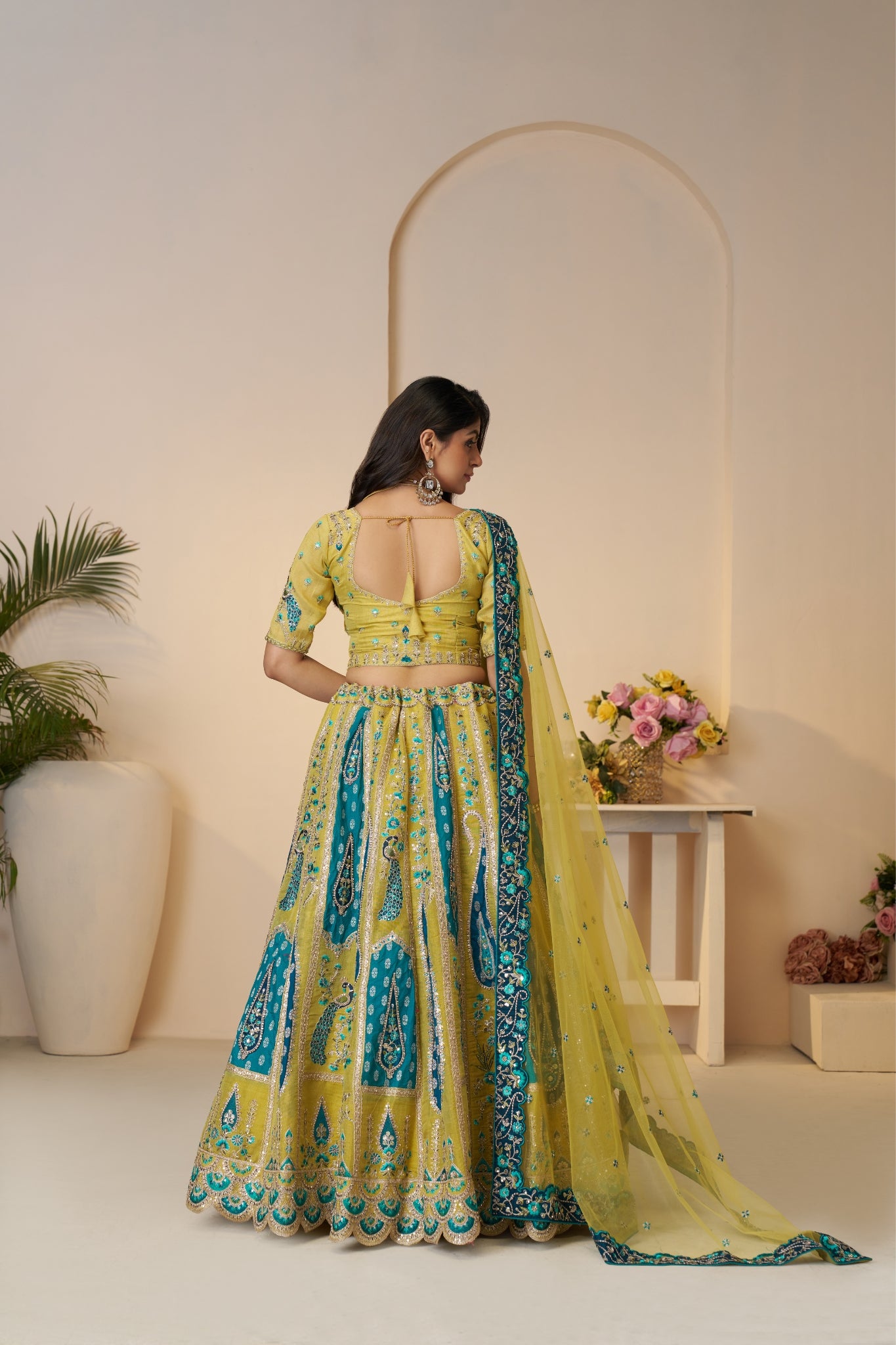 Perfect Wedding Designer Banarasi Silk Lehenga Choli Set