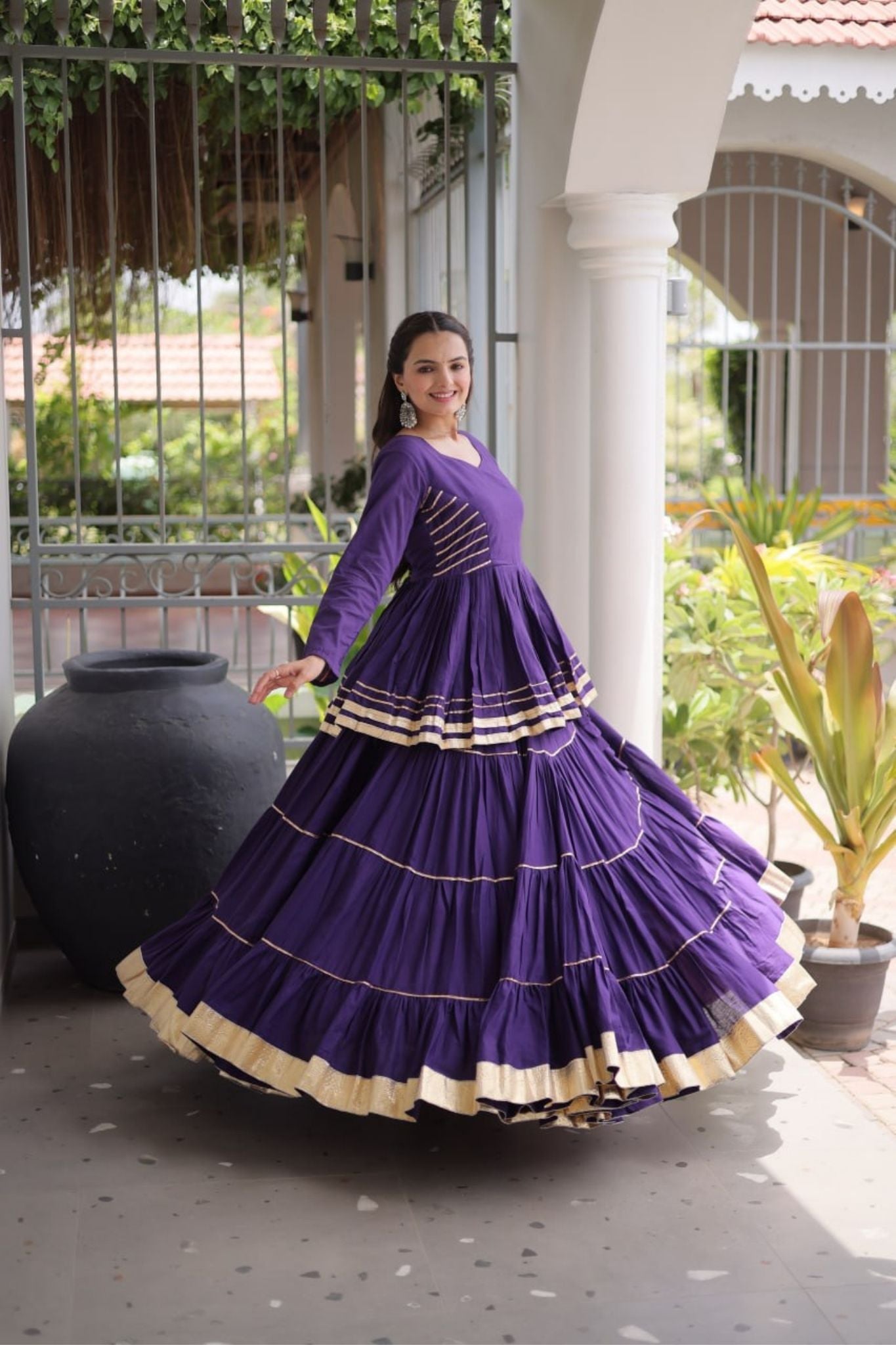 Raasrang Traditional Navratri Special Beautiful Cotton Lehenga Choli