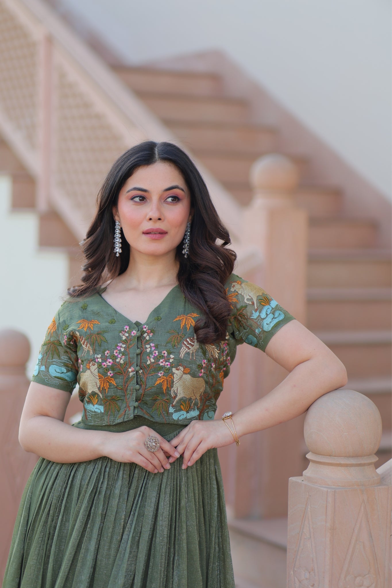 Beautiful Embroidered Designer Crafted Women Gown