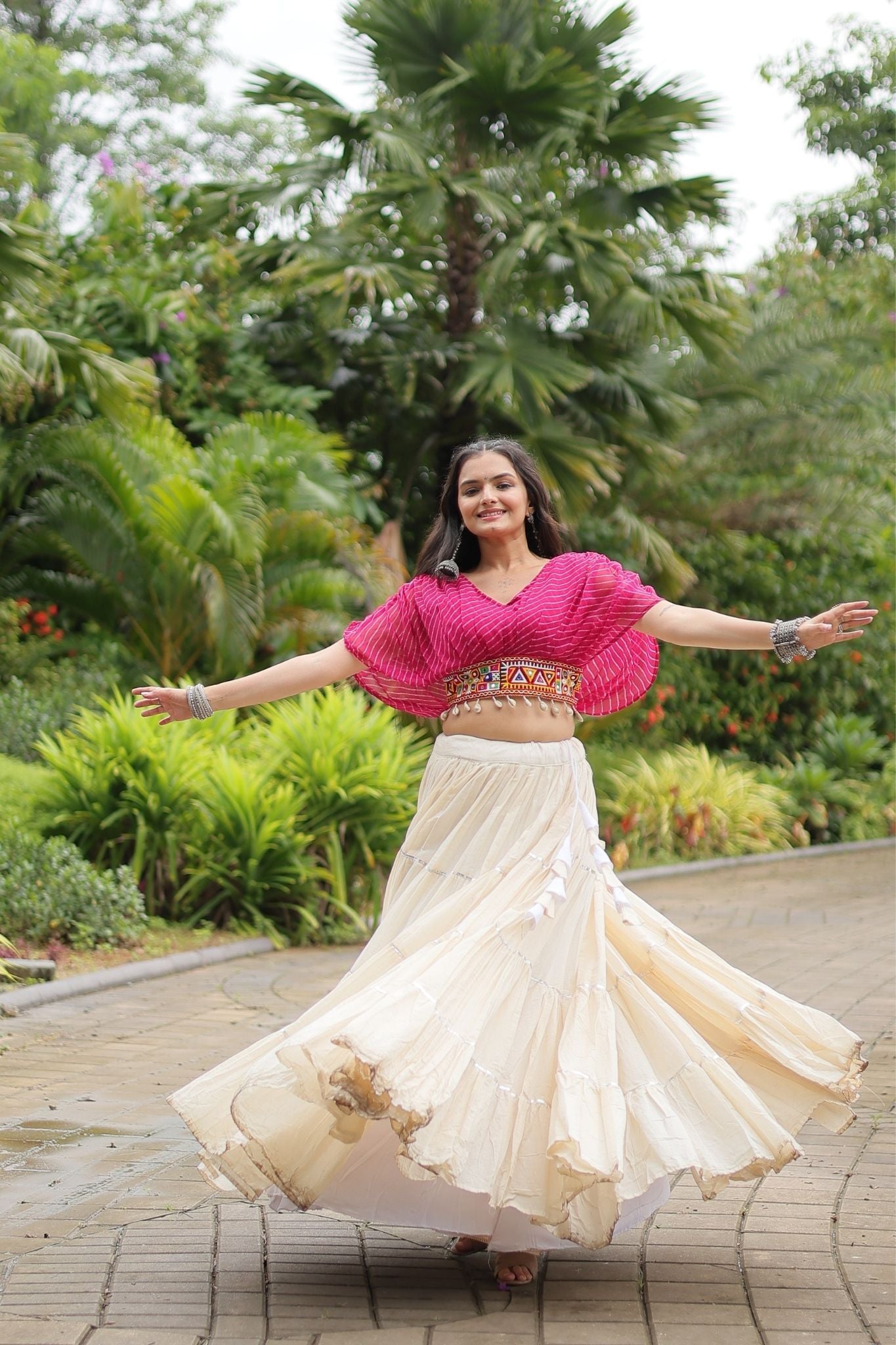 Standard Frill Design Navratri Lehenga Choli